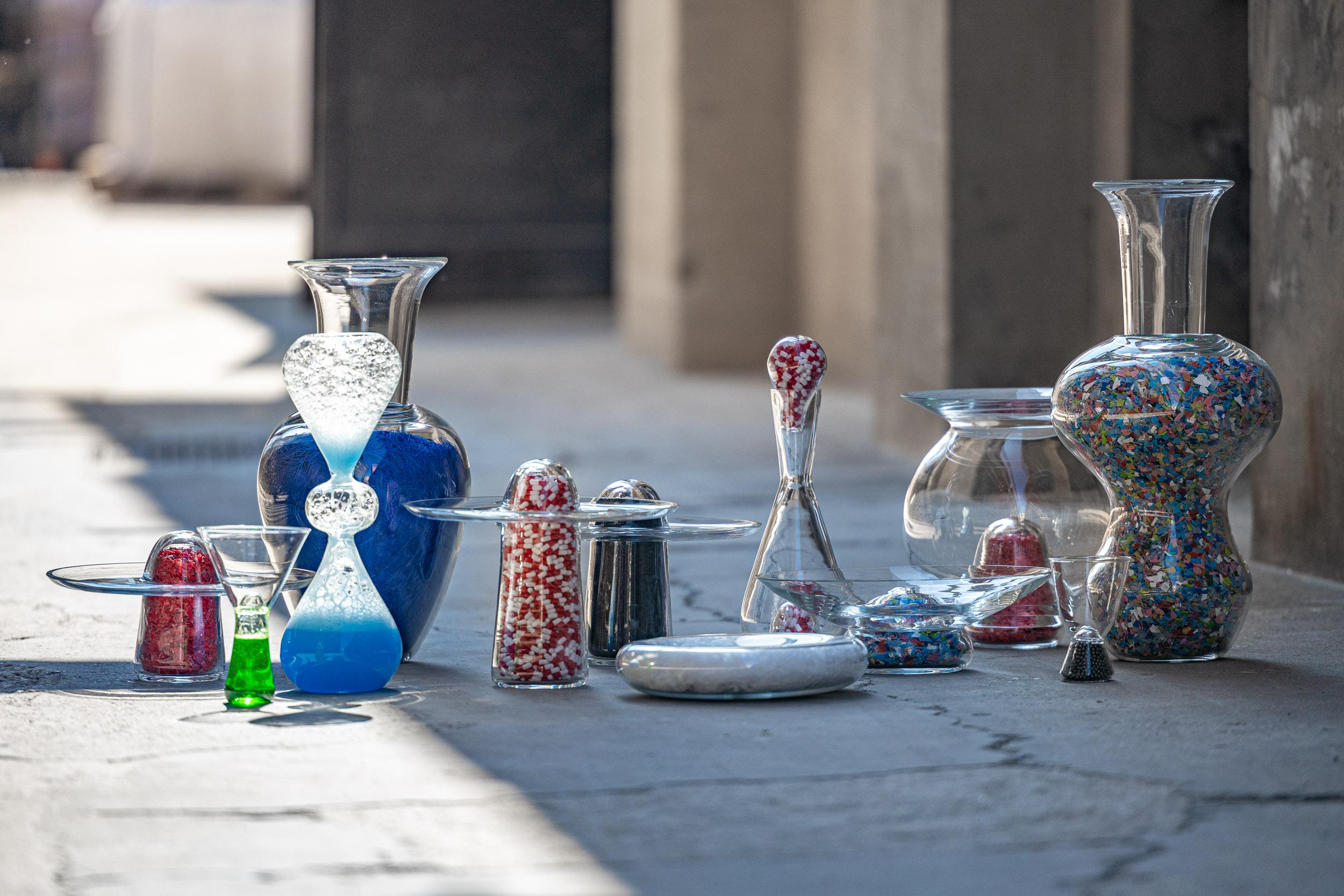 Italian Multicolor Murano Glass Vase, Veleni by L+W, 2022, Limited Edition Collectibles For Sale