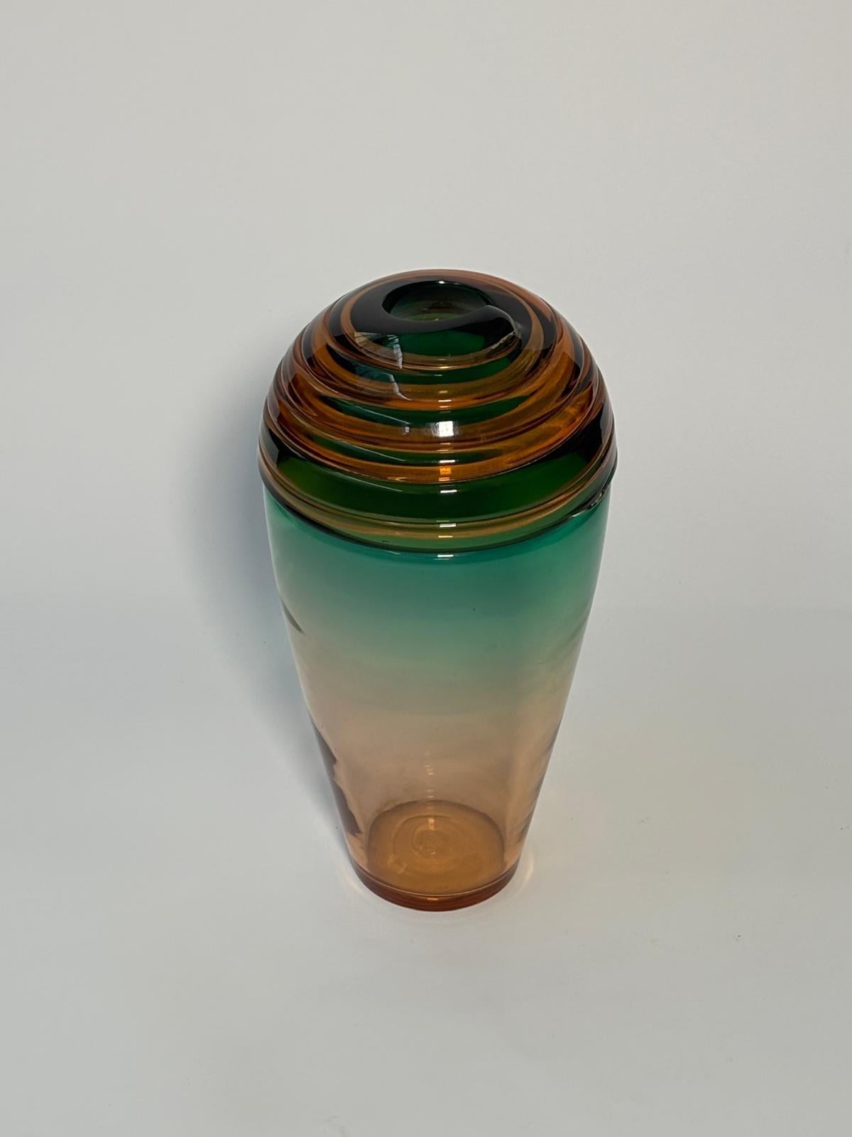 Vaso in vetro di Murano Modello Vertigine di Toni Zuccheri per VeArt in vendita 1