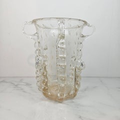 Murano Glass Vase with 24K Gold Flecks after Ercole Barovier for Barovier & Toso