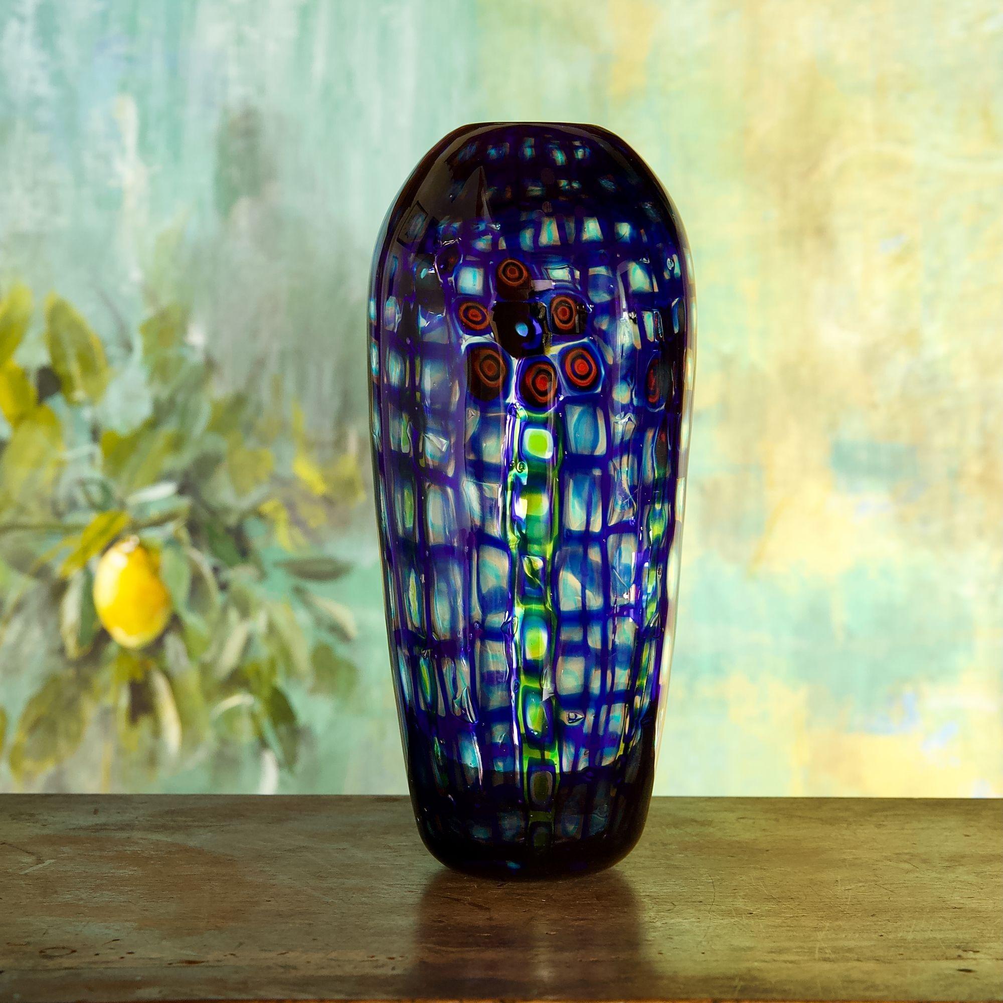 Vaso in vetro di Murano con Murano Romane. Design floreale, stile Ercole Barovier in vendita 8