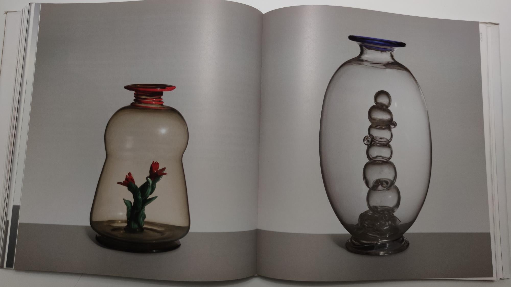 Murano Glass Vase with Pulegoso Glass Fruit Ascribable to Napoleone Martinuzzi For Sale 8