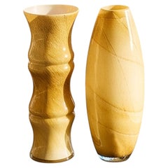 Vases en verre de Murano par Enrico Coveri, design « Space Age », fabriqués en Italie