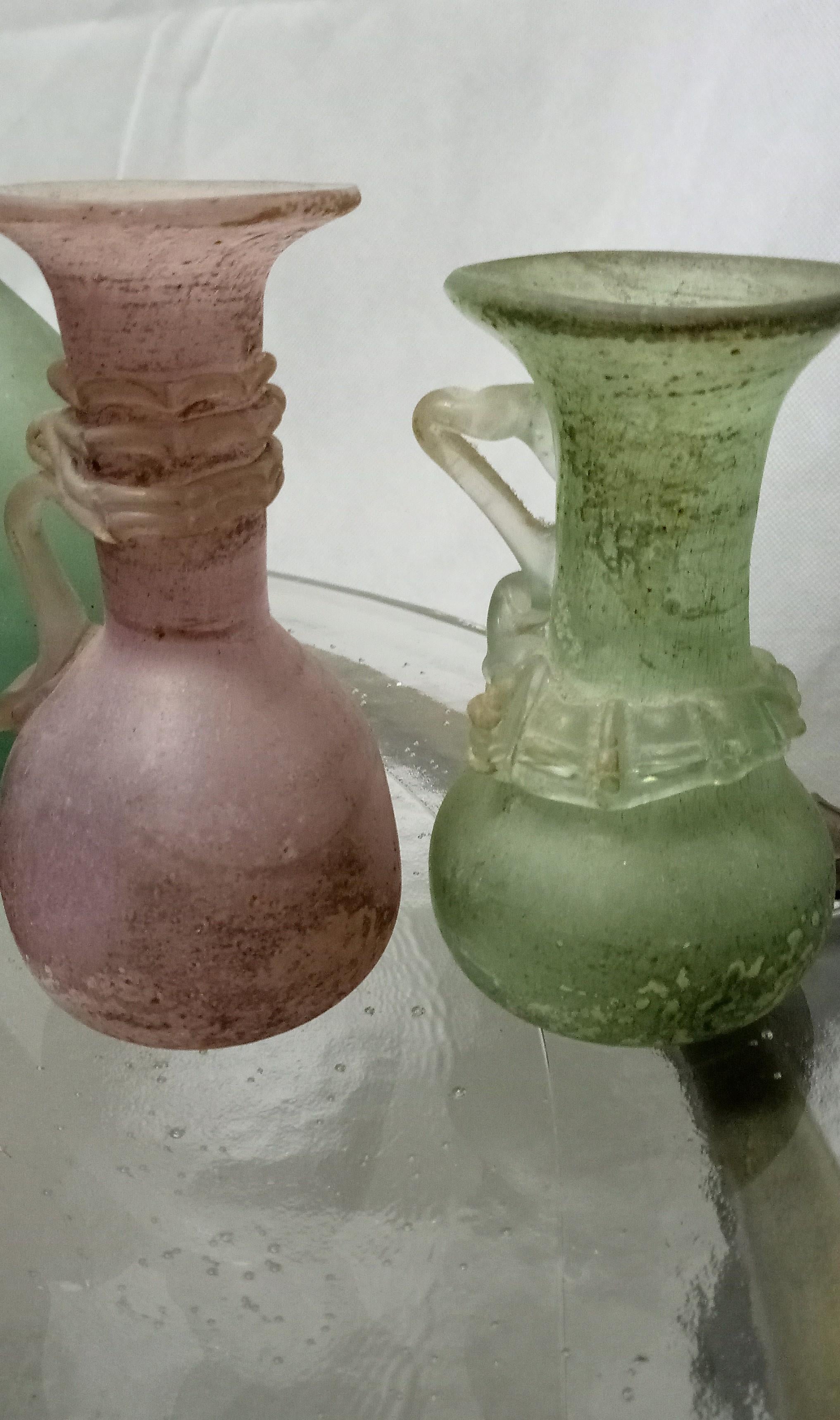 Vasen aus Murano-Glas aus Seguso, Italien, Satz von 16 (Italienisch) im Angebot
