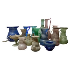 Vintage Murano Glass Vases from Seguso, Italy, Set of 16