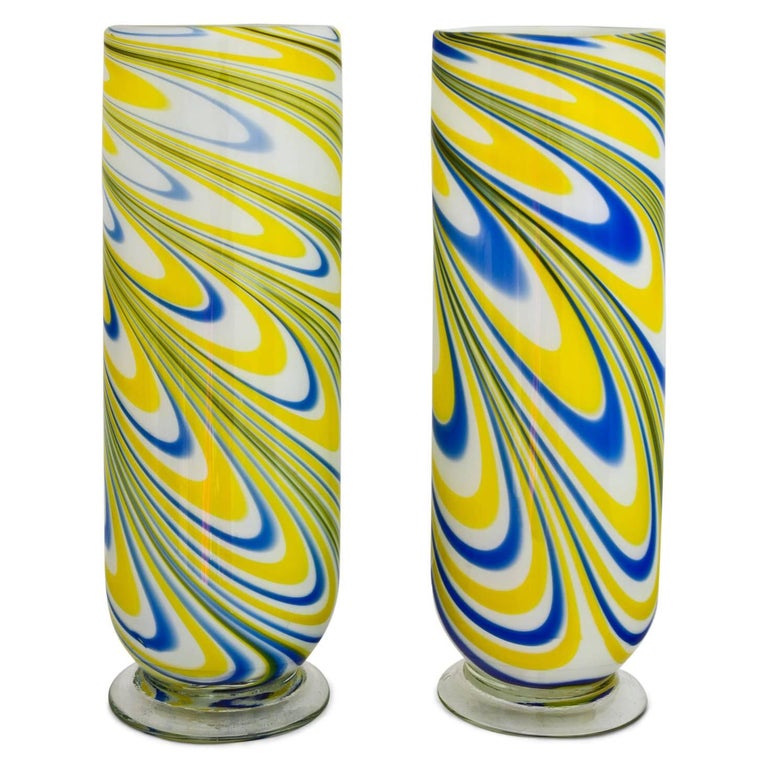 Murano Glass Vases, Italy, Mid20th Century For Sale at 1stdibs