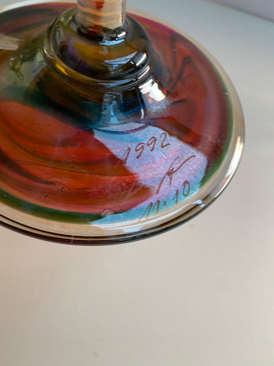 Italian Murano Glass Vases, Set of 2 For Sale