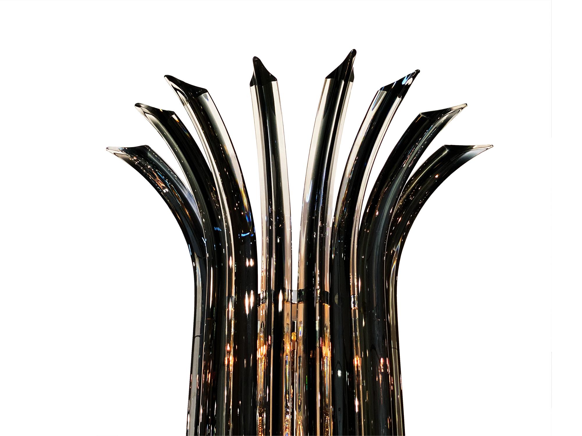 Mid-Century Modern Murano Glass Venini Curved Sconces For Sale