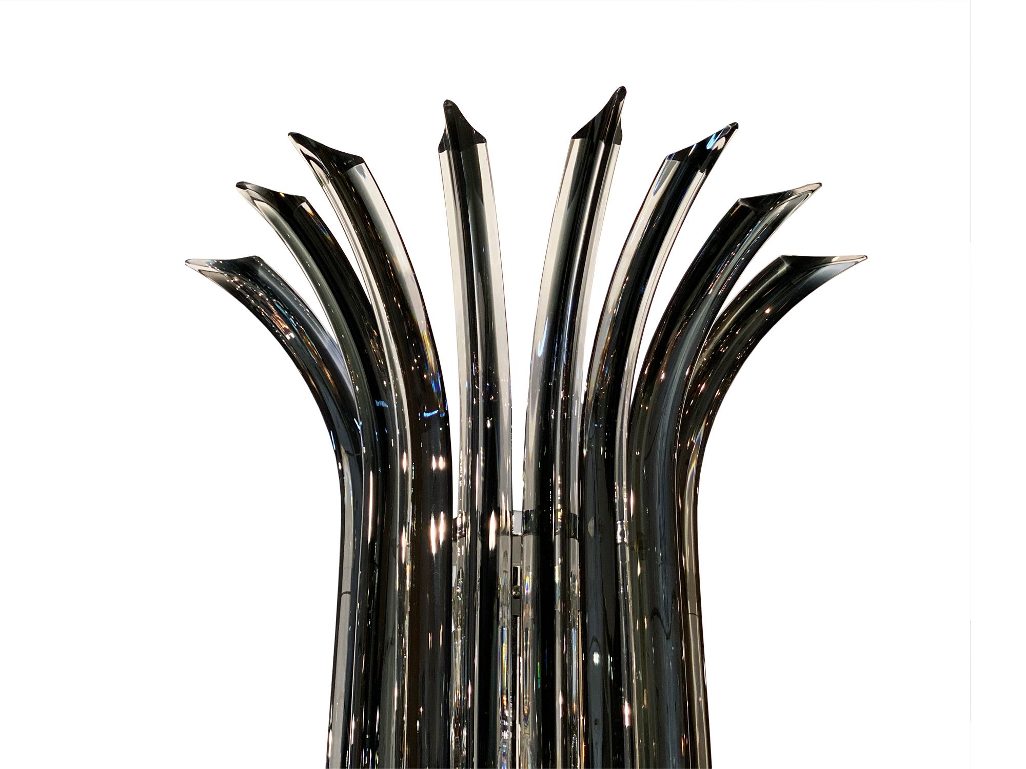 Italian Murano Glass Venini Curved Sconces For Sale