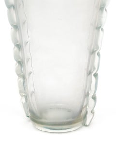Alberto Dona Murano Glass Vernoese Vase, Iridescent, Mid-Century Style