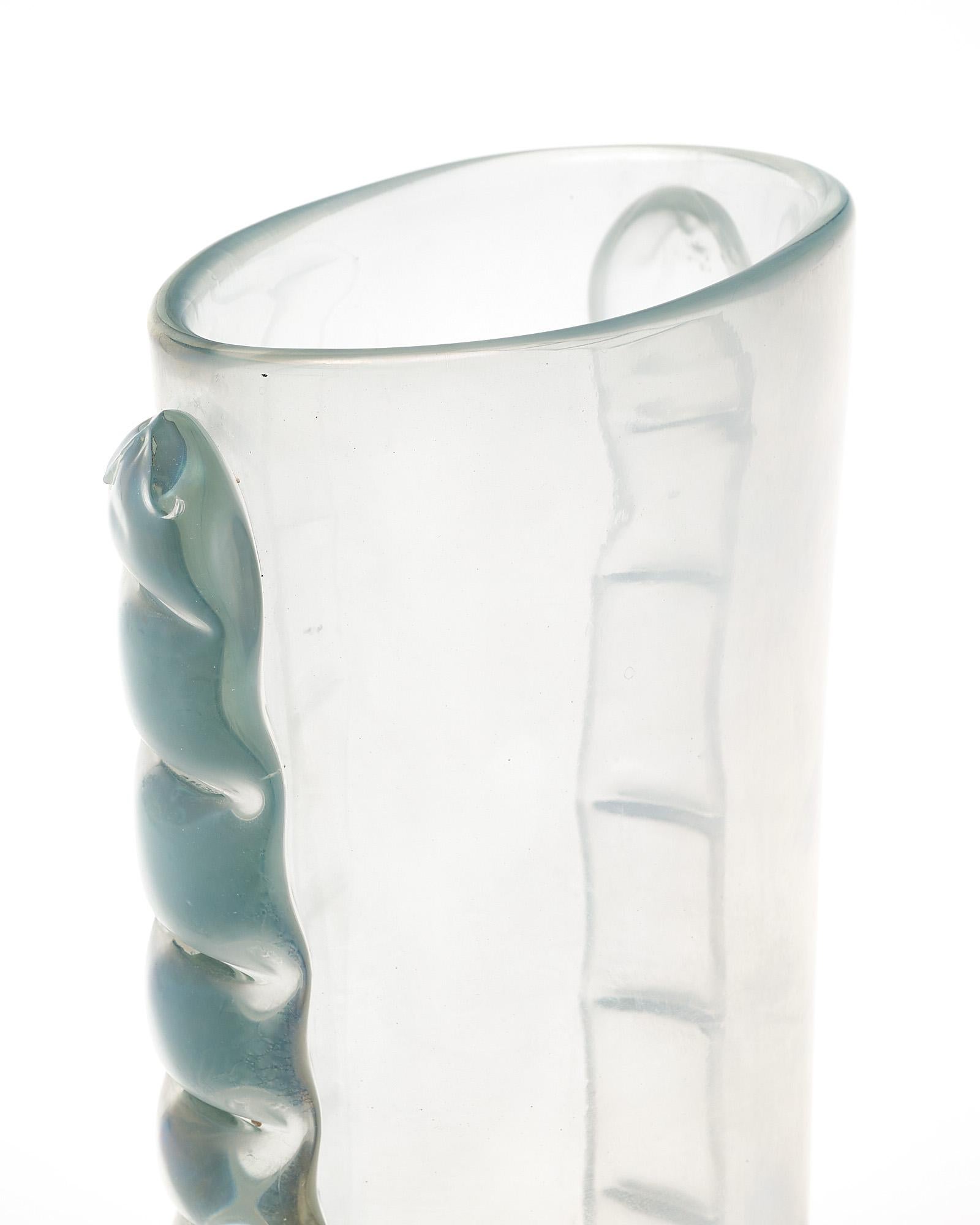 Mid-Century Modern Murano Glass Vernoese Vase For Sale