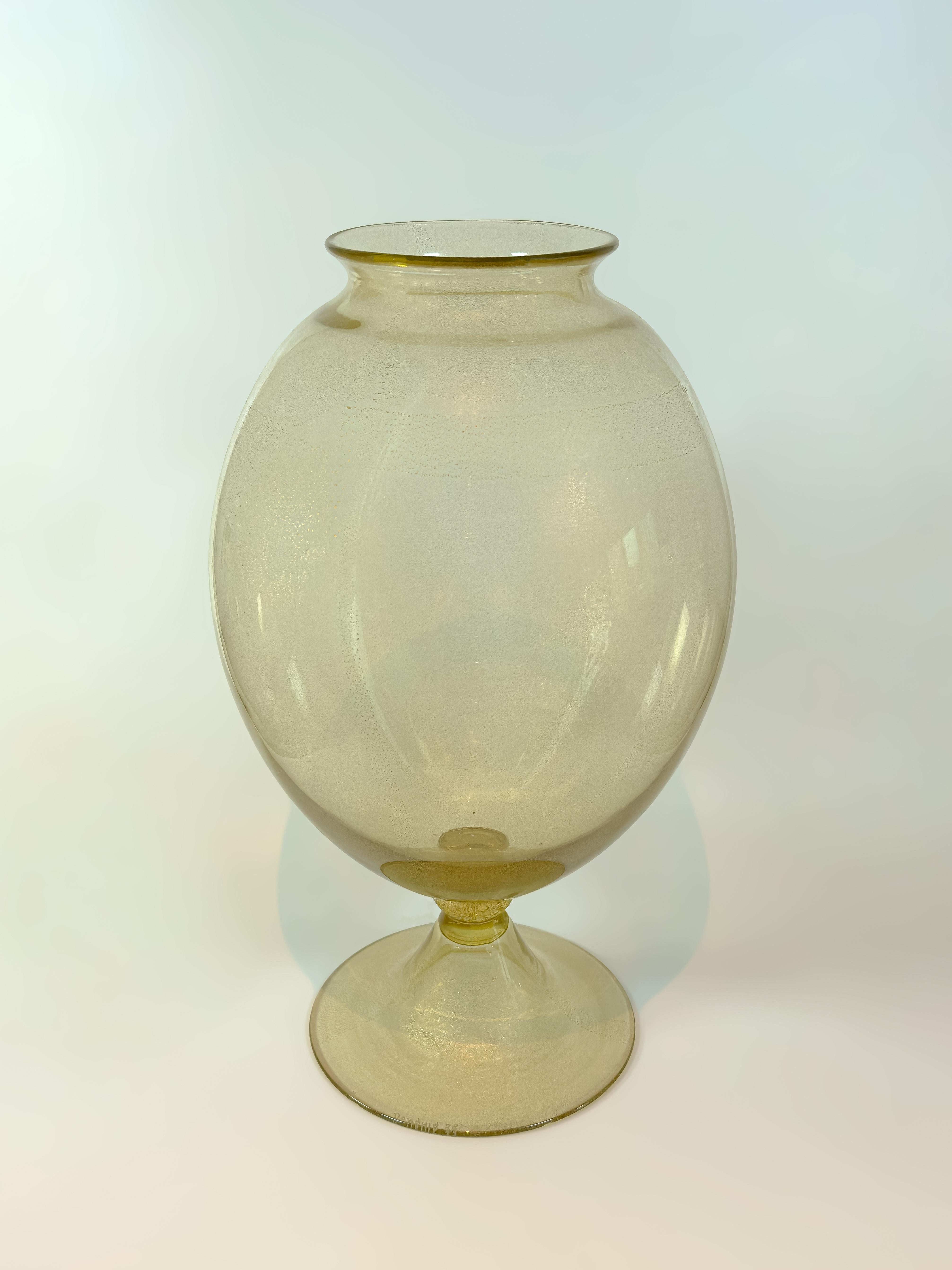 Jarrón veronés de cristal de Murano de Seguso Vetri d'Arte para Donghia, 1988 Italiano en venta