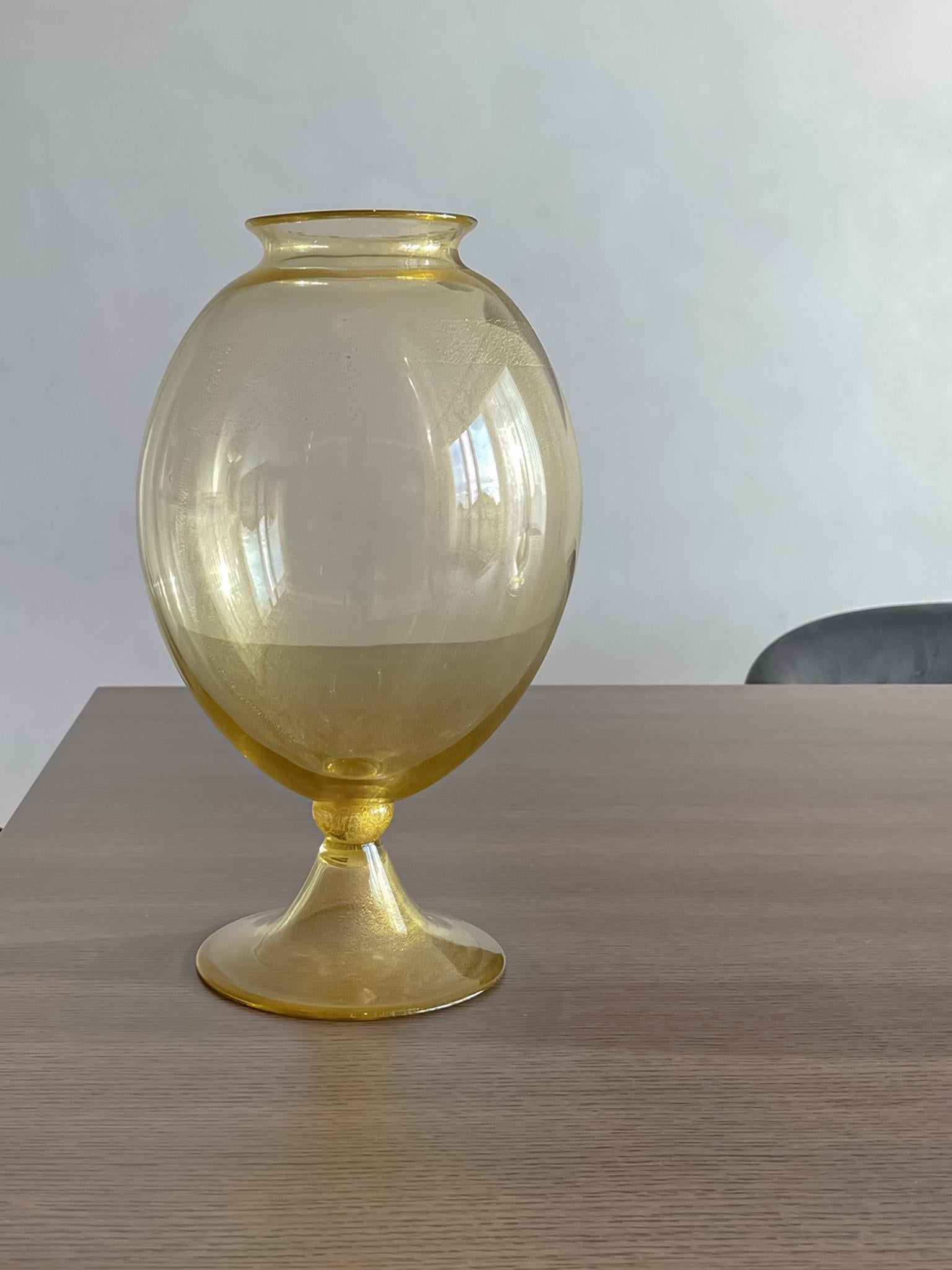 Jarrón veronés de cristal de Murano de Seguso Vetri d'Arte para Donghia, 1988 en venta 1