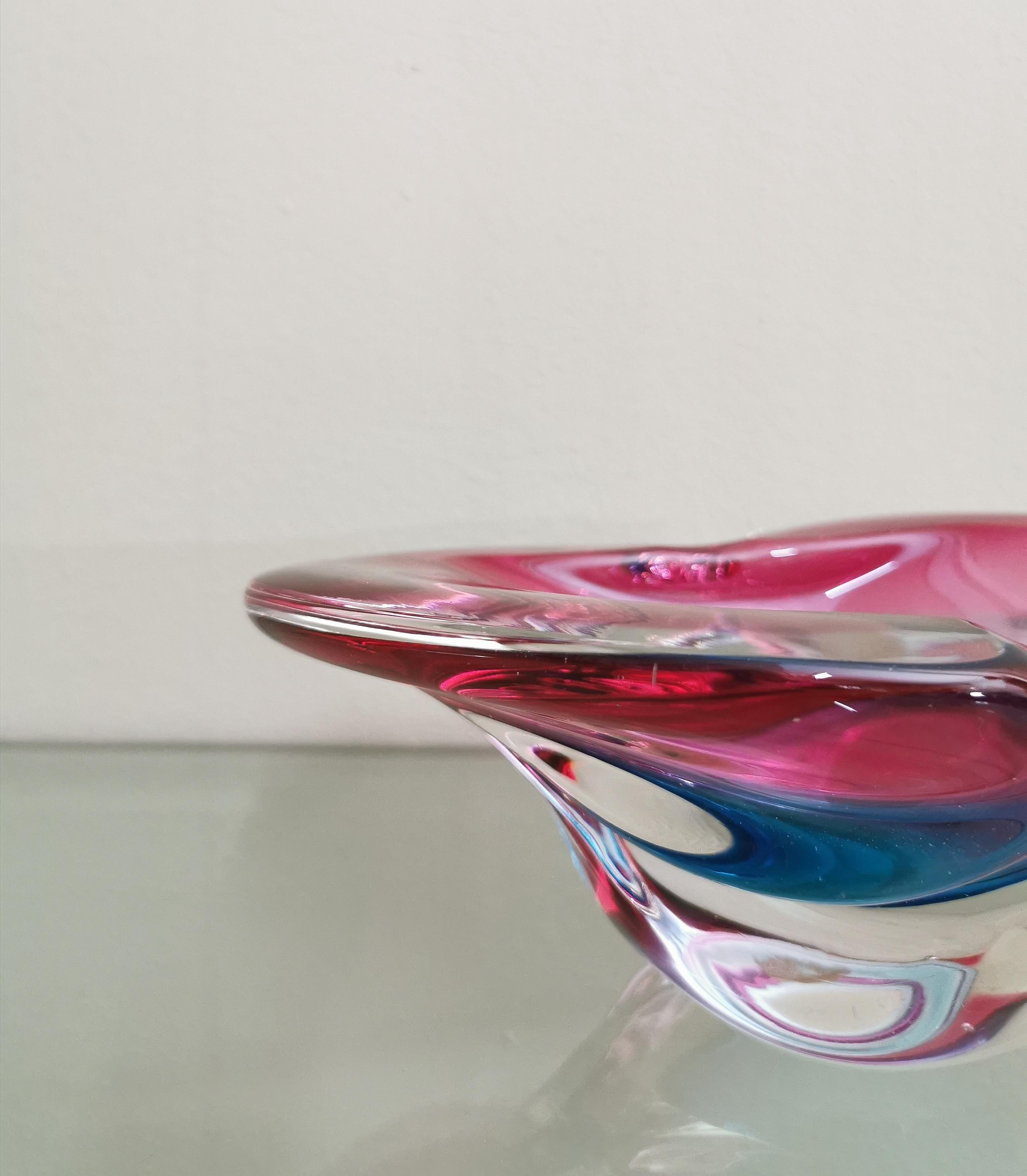 20th Century Murano Glass Vide-Poche Decorative Object Attributed to Flavio Poli Midcentury For Sale
