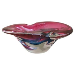 Oggetto decorativo in vetro di Murano Vide-Poche Attribuito a Flavio Poli Metà del secolo scorso