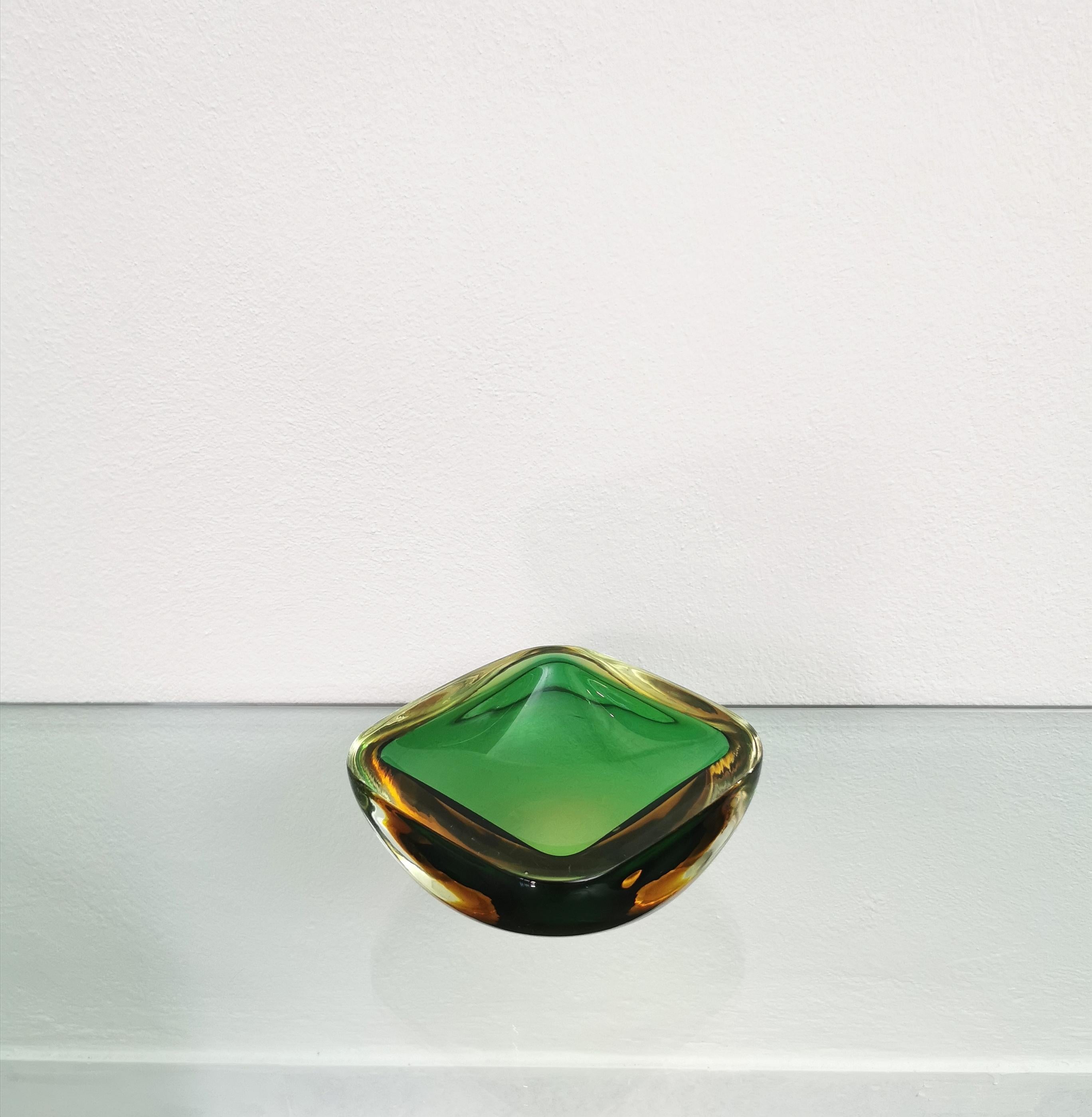 Late 20th Century Murano Glass Vide-Poche Decorative Object in the Style of Flavio Poli Midcentury