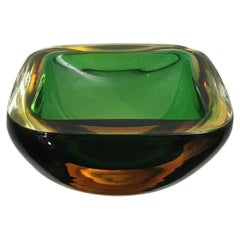 Vintage Murano Glass Vide-Poche Decorative Object in the Style of Flavio Poli Midcentury