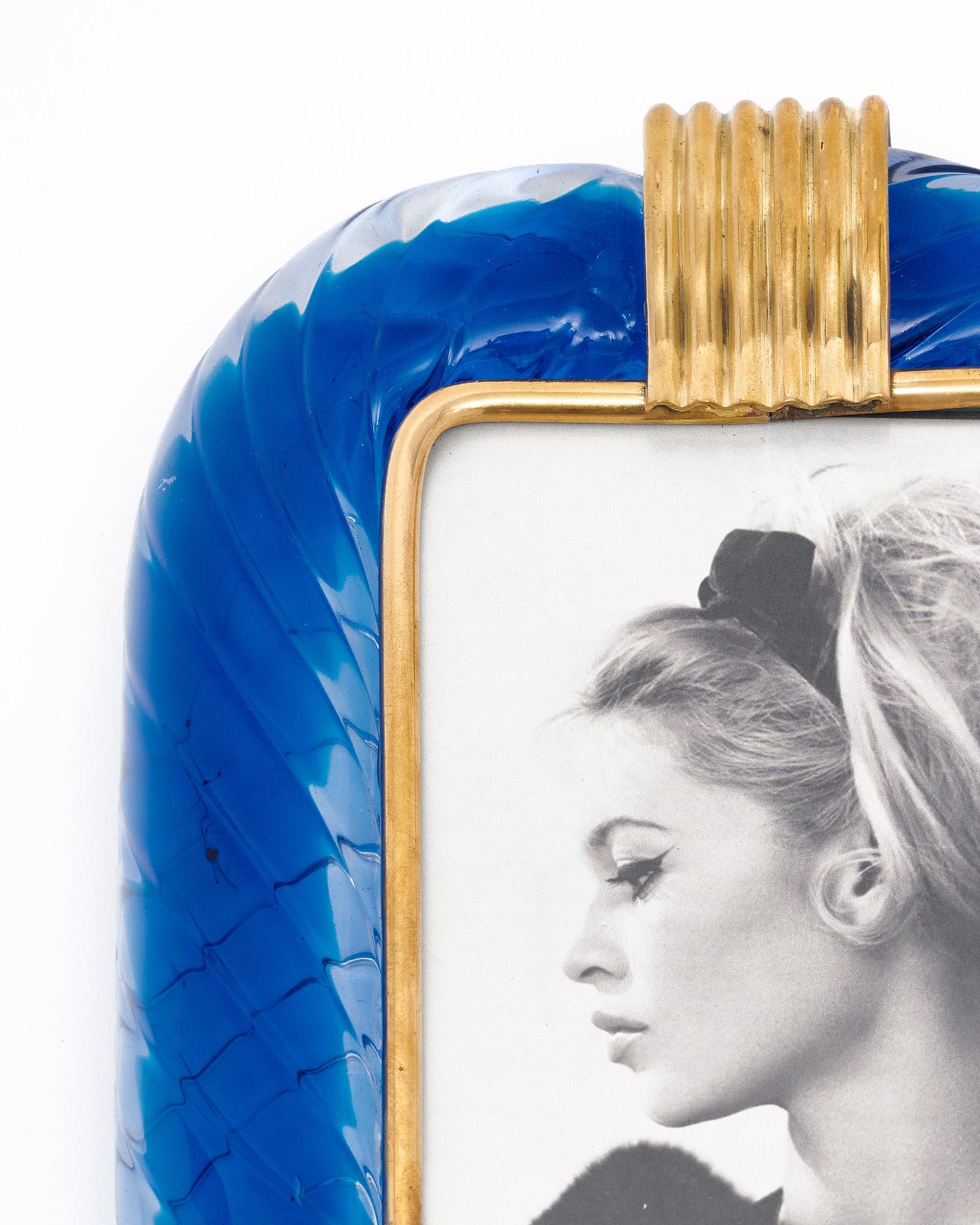 Murano Glas Vintage Rahmen im Stil von Venini im Angebot 1