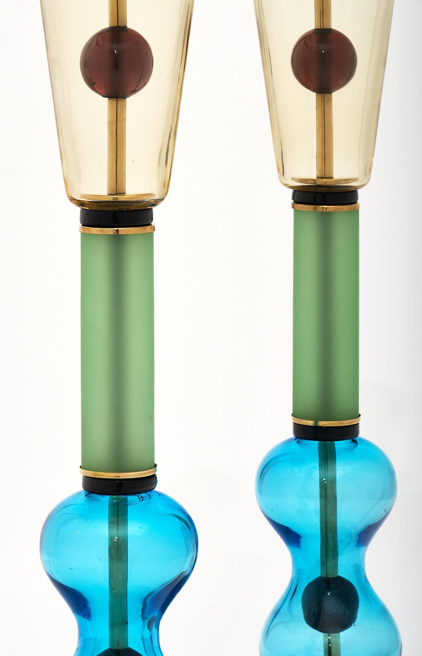 Late 20th Century Murano Glass Vintage Lamps