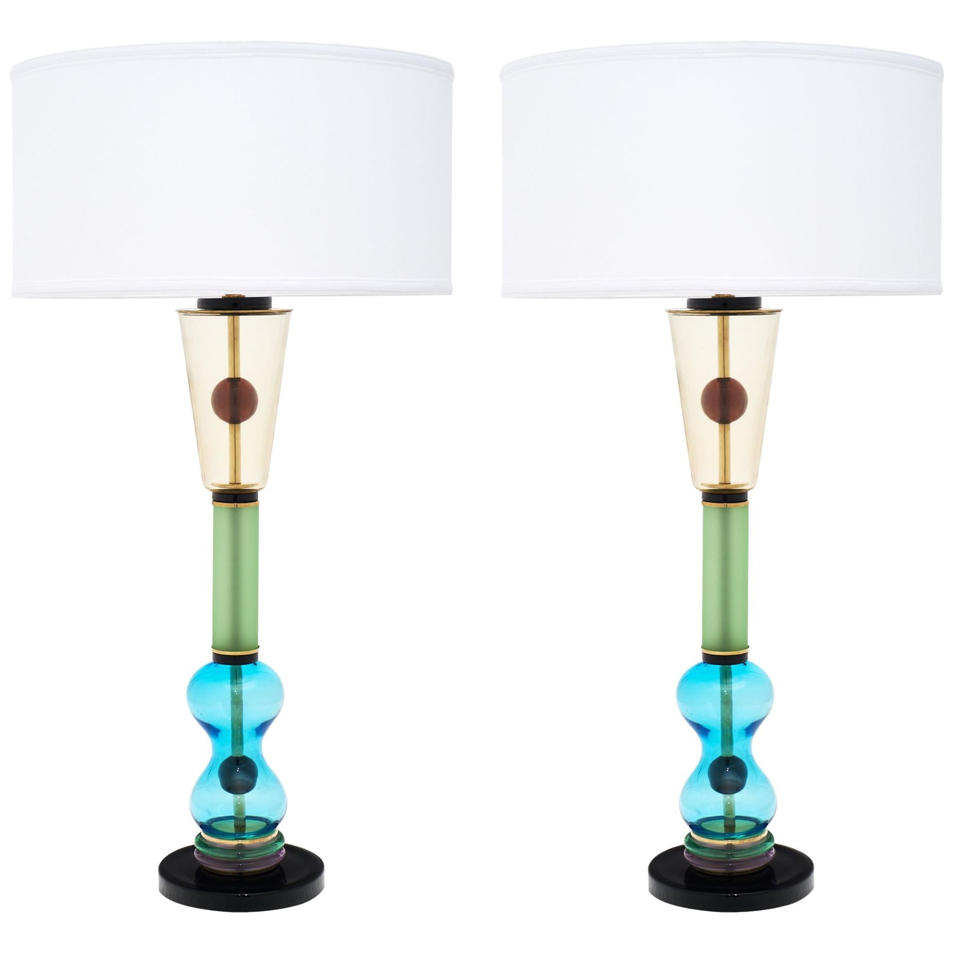 Murano Glass Vintage Lamps