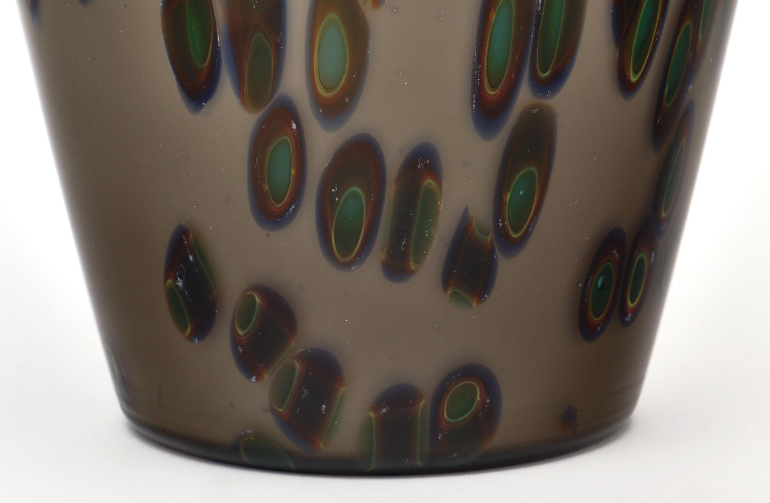 Murano Glass Vintage “Murrine” Vase In Good Condition For Sale In Austin, TX