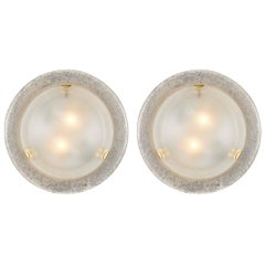 Murano Glass Vintage Round Wall Sconces