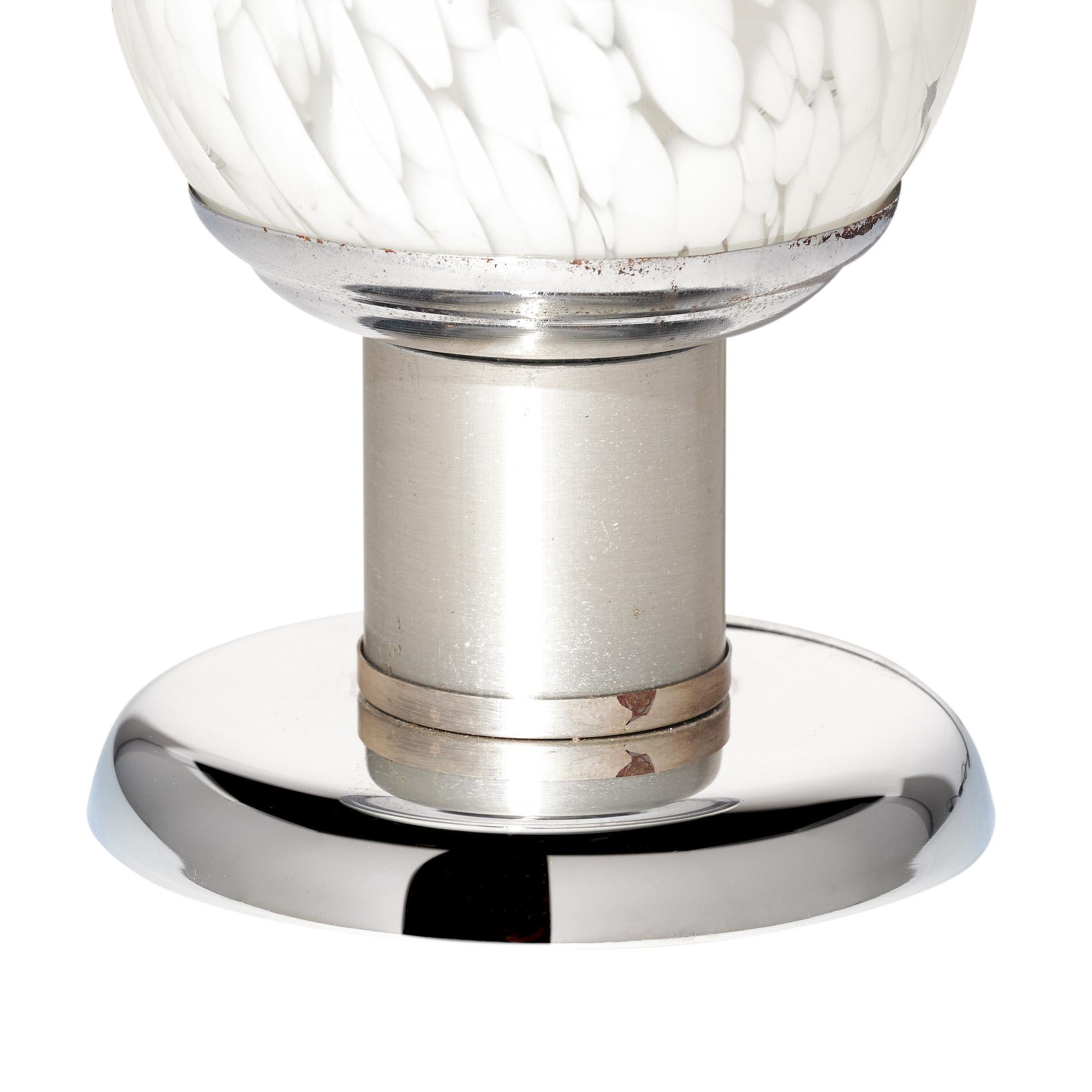 Lámpara de mesa vintage de cristal de Murano by Mazzega en Bueno estado para la venta en Austin, TX