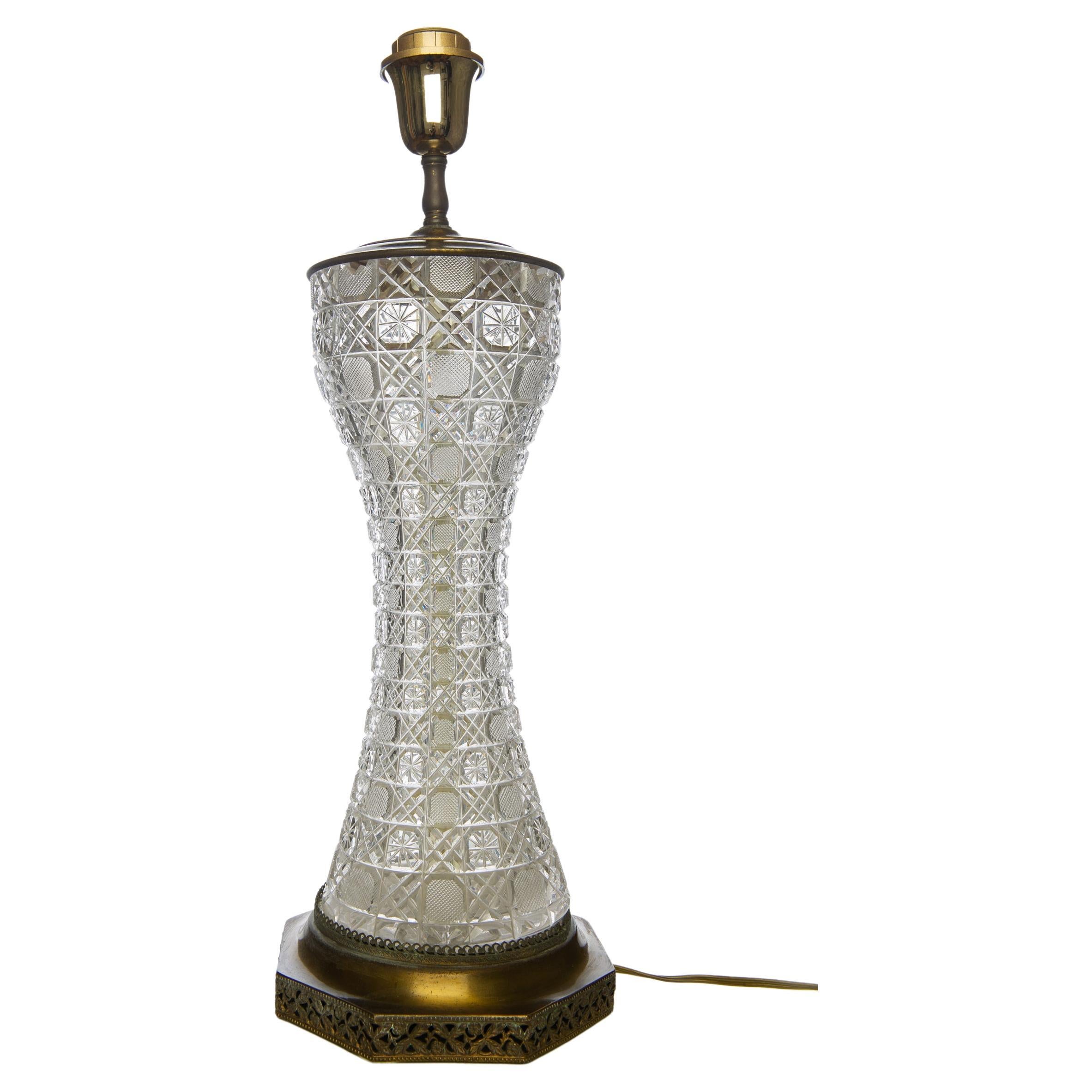 Lampe de table vintage en verre de Murano en vente