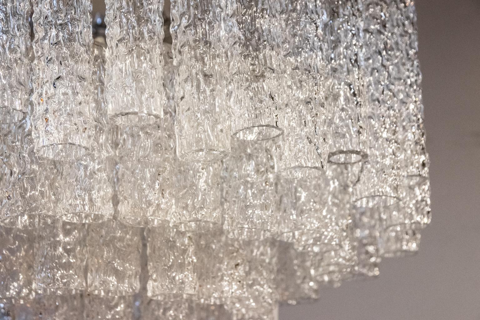 Venini-Kronleuchter aus Muranoglas im Vintage-Stil (Moderne der Mitte des Jahrhunderts) im Angebot