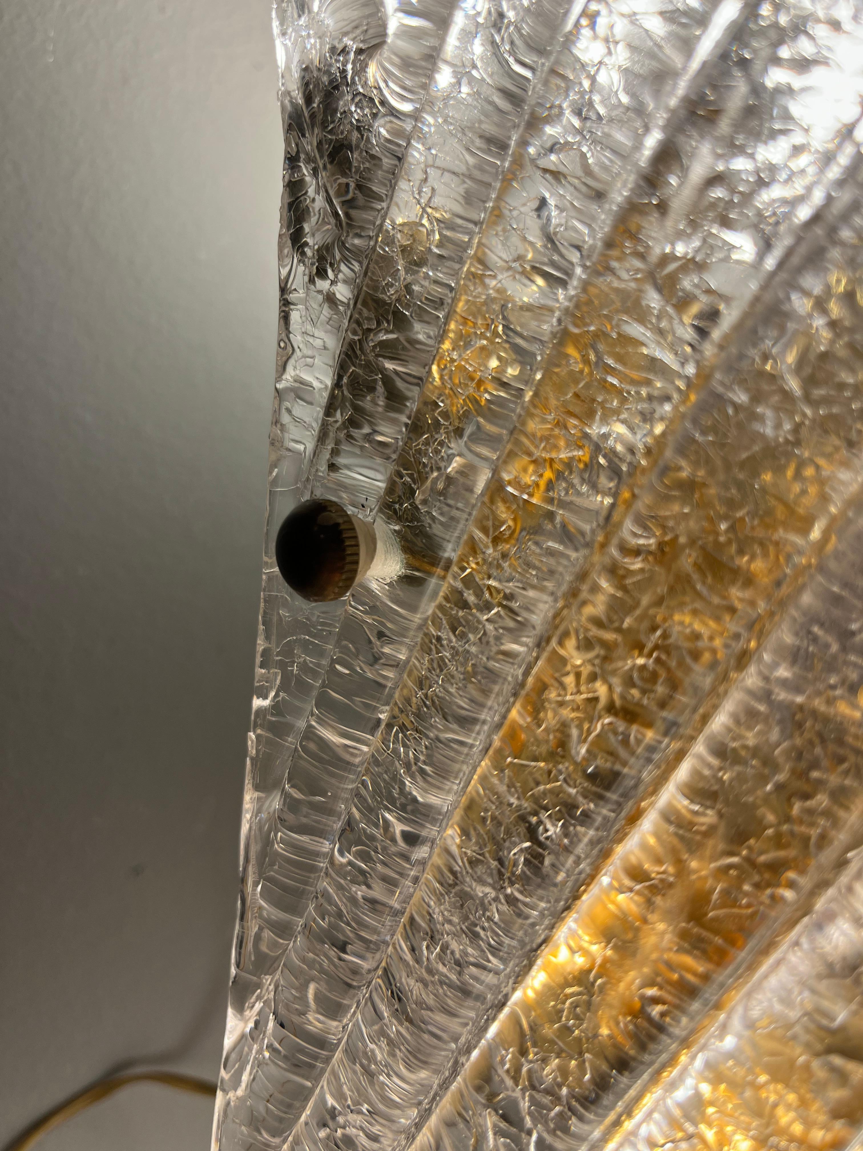 Murano glass wall lamp by Barovier and Toso from the 70s For Sale 2