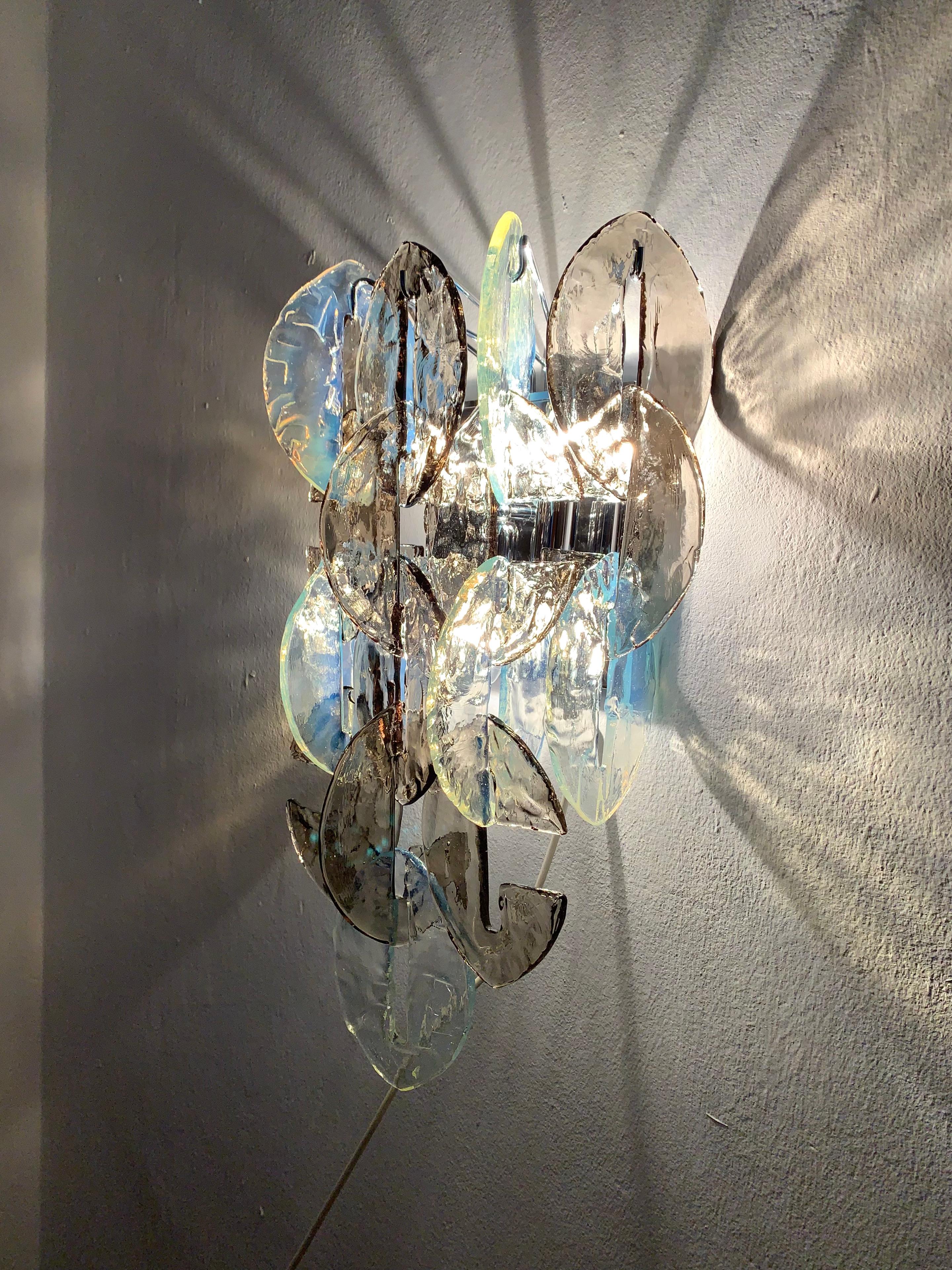 Murano Glass Wall Lamp by Carlo Nason for Kalmar 5