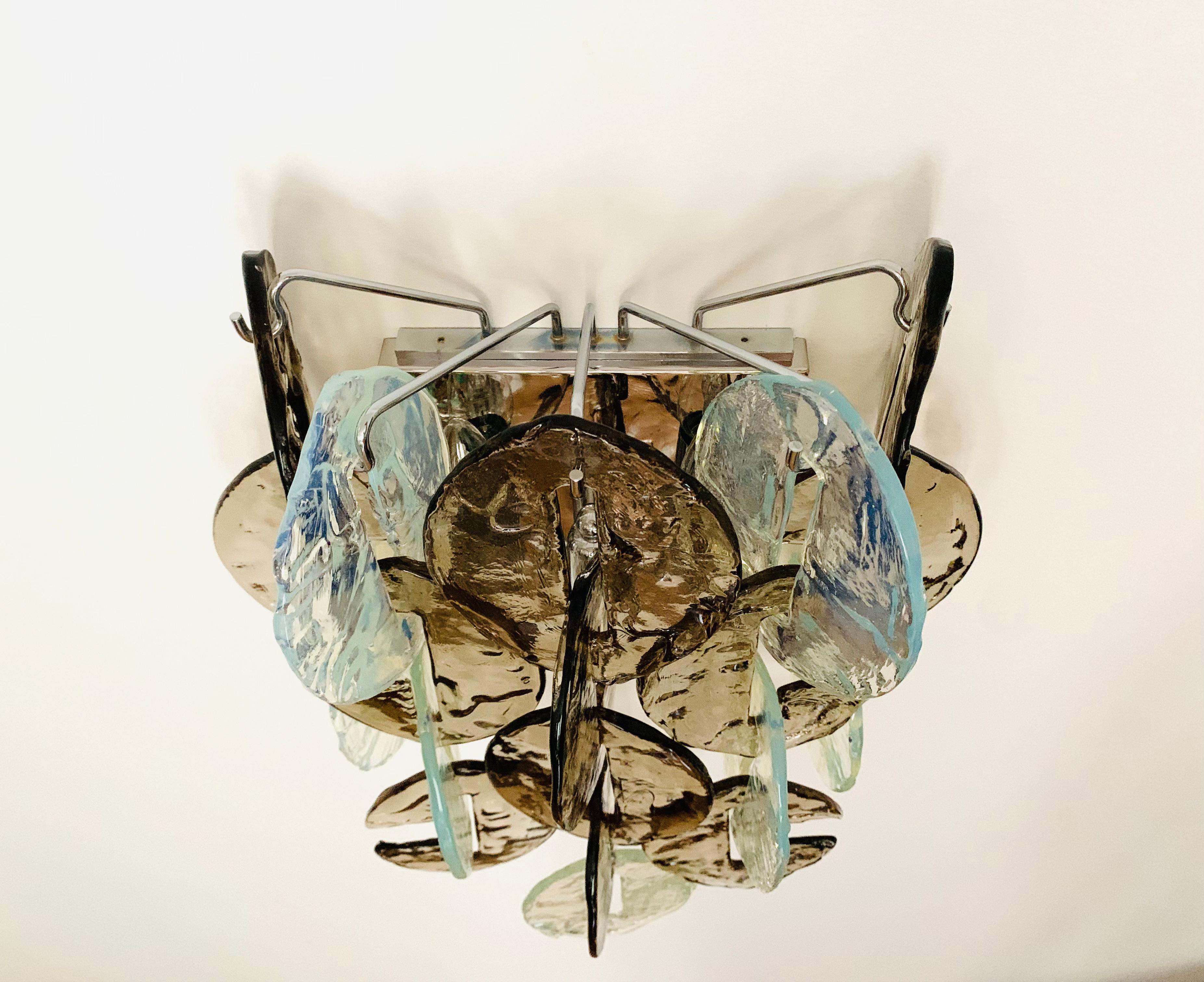 Murano Glass Wall Lamp by Carlo Nason for Kalmar 1
