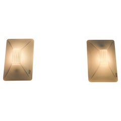 Wandleuchten aus Murano-Glas von Leucos, 1960er Jahre, Italien