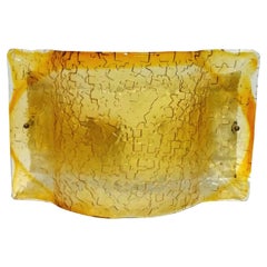 Murano Glass Wall Light in Squares, in the Style of Mazzega, 1970s