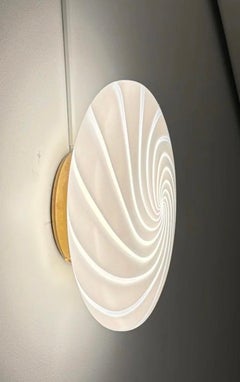 Murano Glas Wandleuchte von Vetri 30cm, Italien, Ende der 1970er Jahre