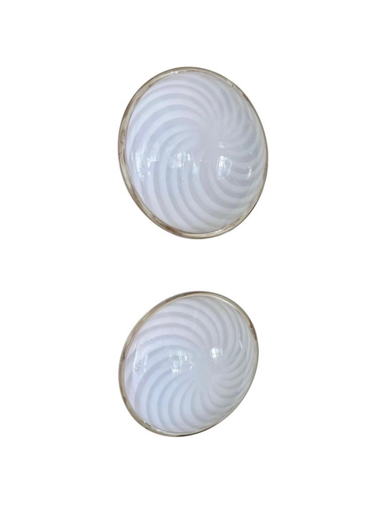 Murano Glass wall lighting by Vetri 40cm, Italy, late 1970s (Moderne der Mitte des Jahrhunderts)