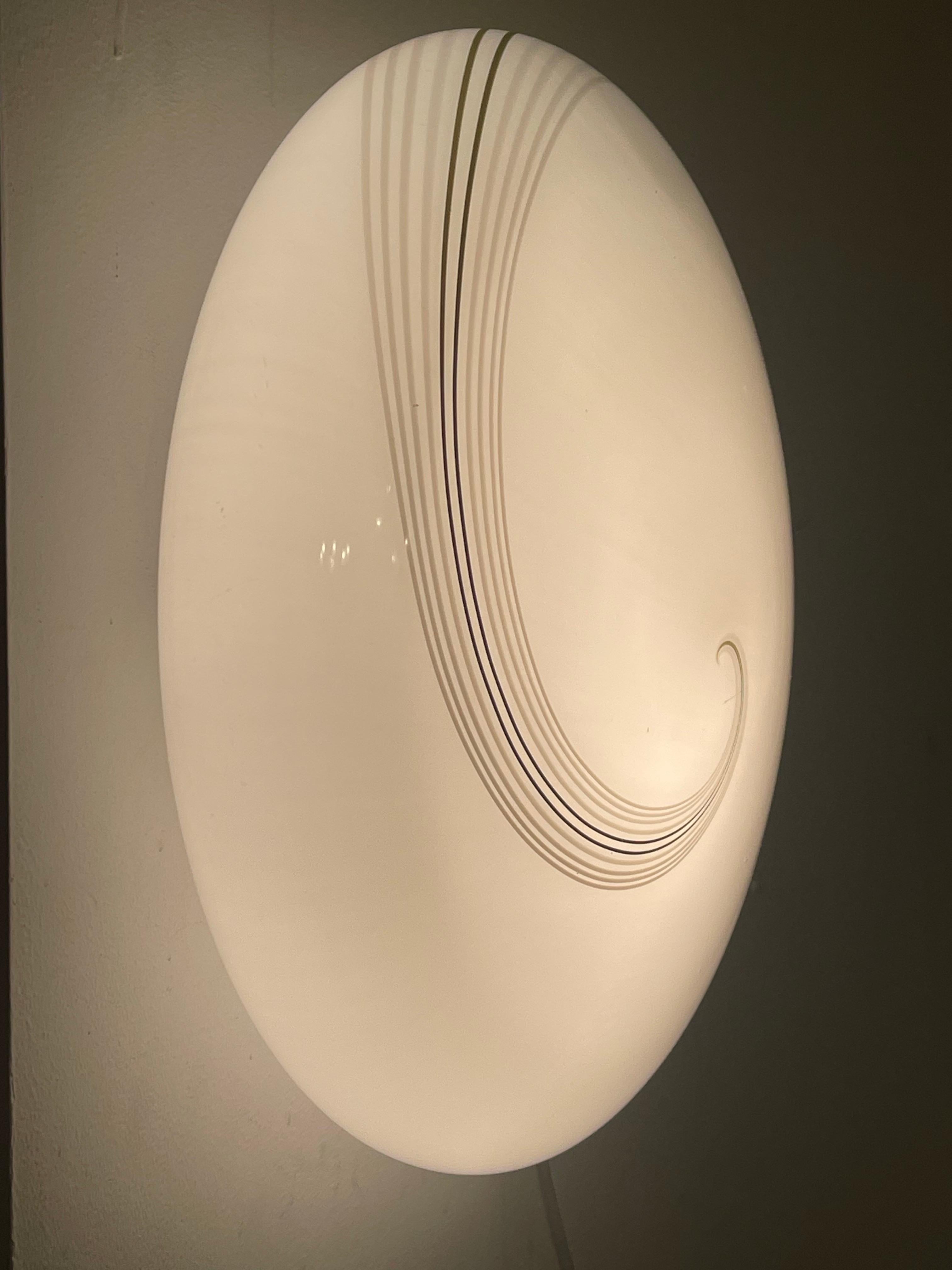 Aplique de cristal de Murano de Vetri 40cm, Italia, finales de los 70 finales del siglo XX en venta