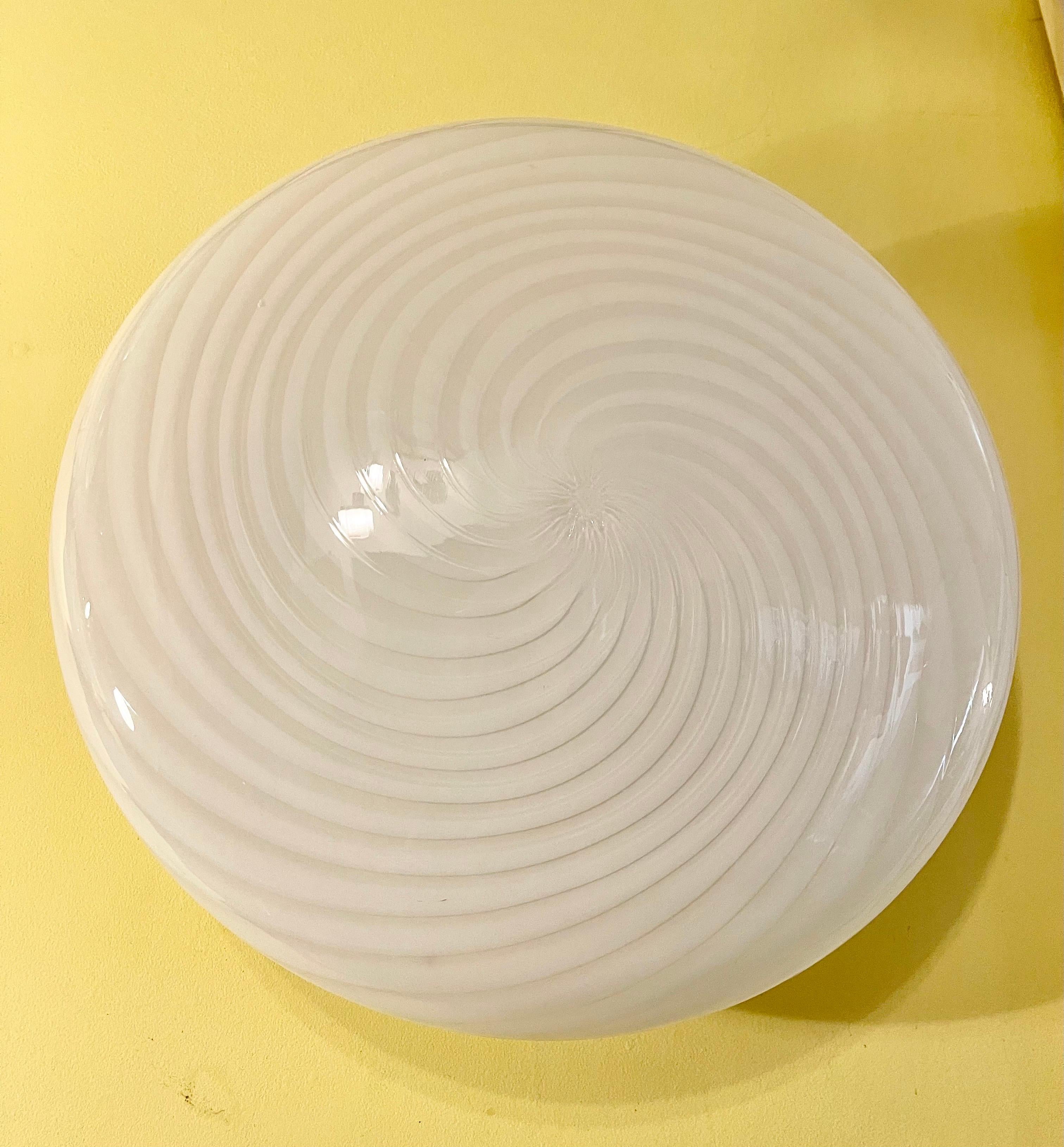 Late 20th Century Murano Glass wall Lighting by Vetri 45cm, Italy, late 1970s