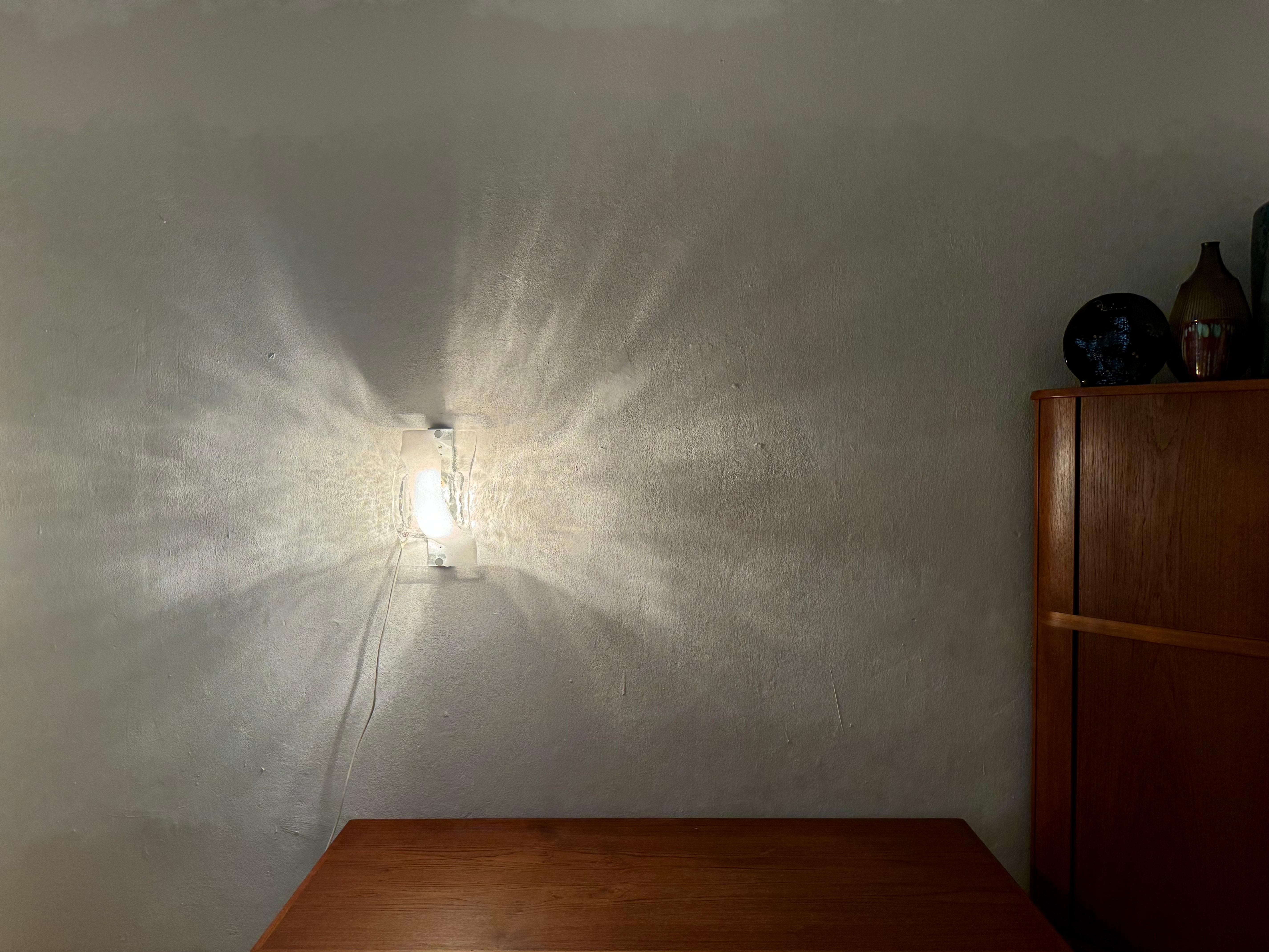 Lámpara de pared o techo de cristal de Murano de Carlo Nason para Mazzega en venta 3