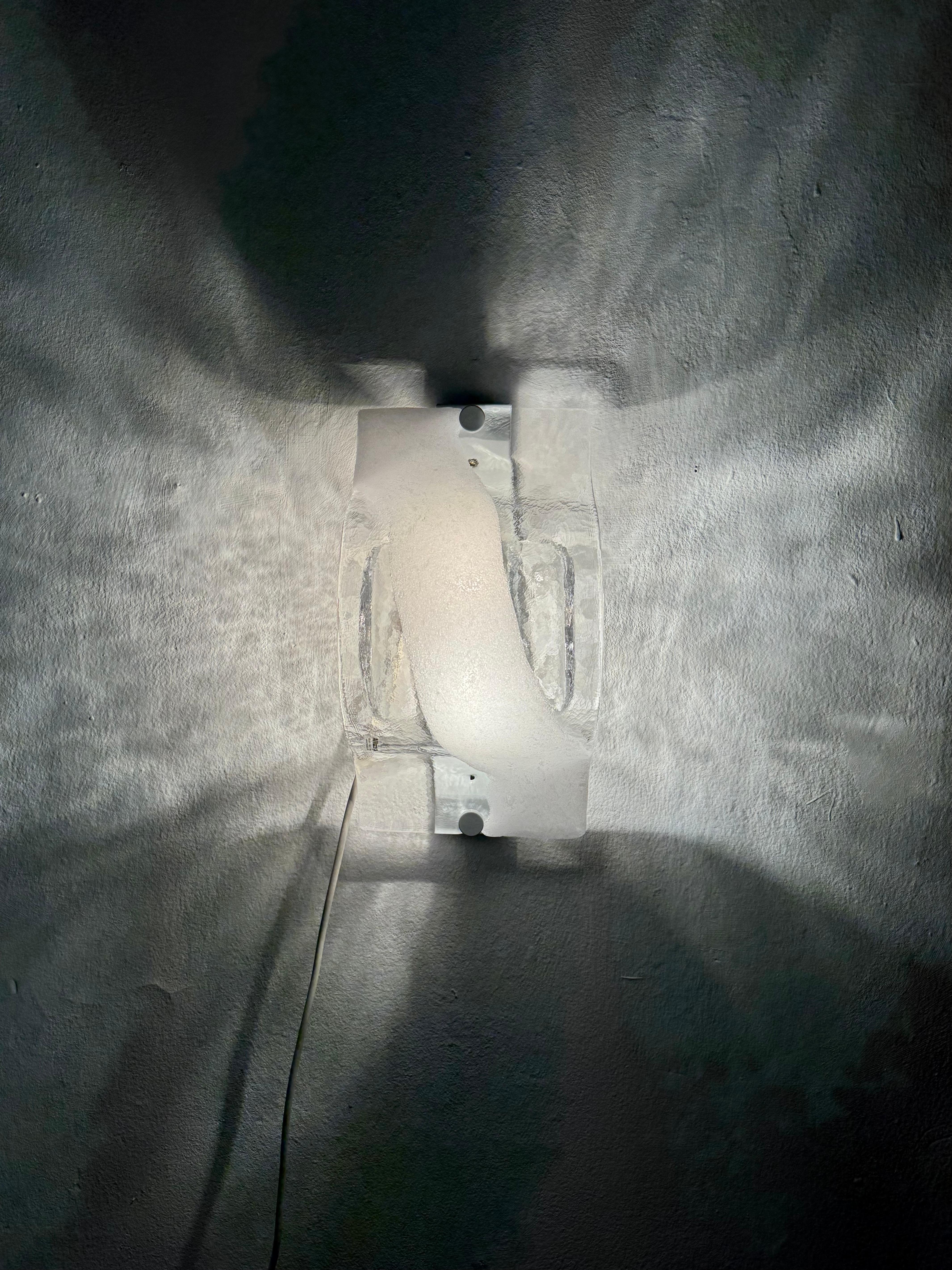 Lámpara de pared o techo de cristal de Murano de Carlo Nason para Mazzega en venta 4