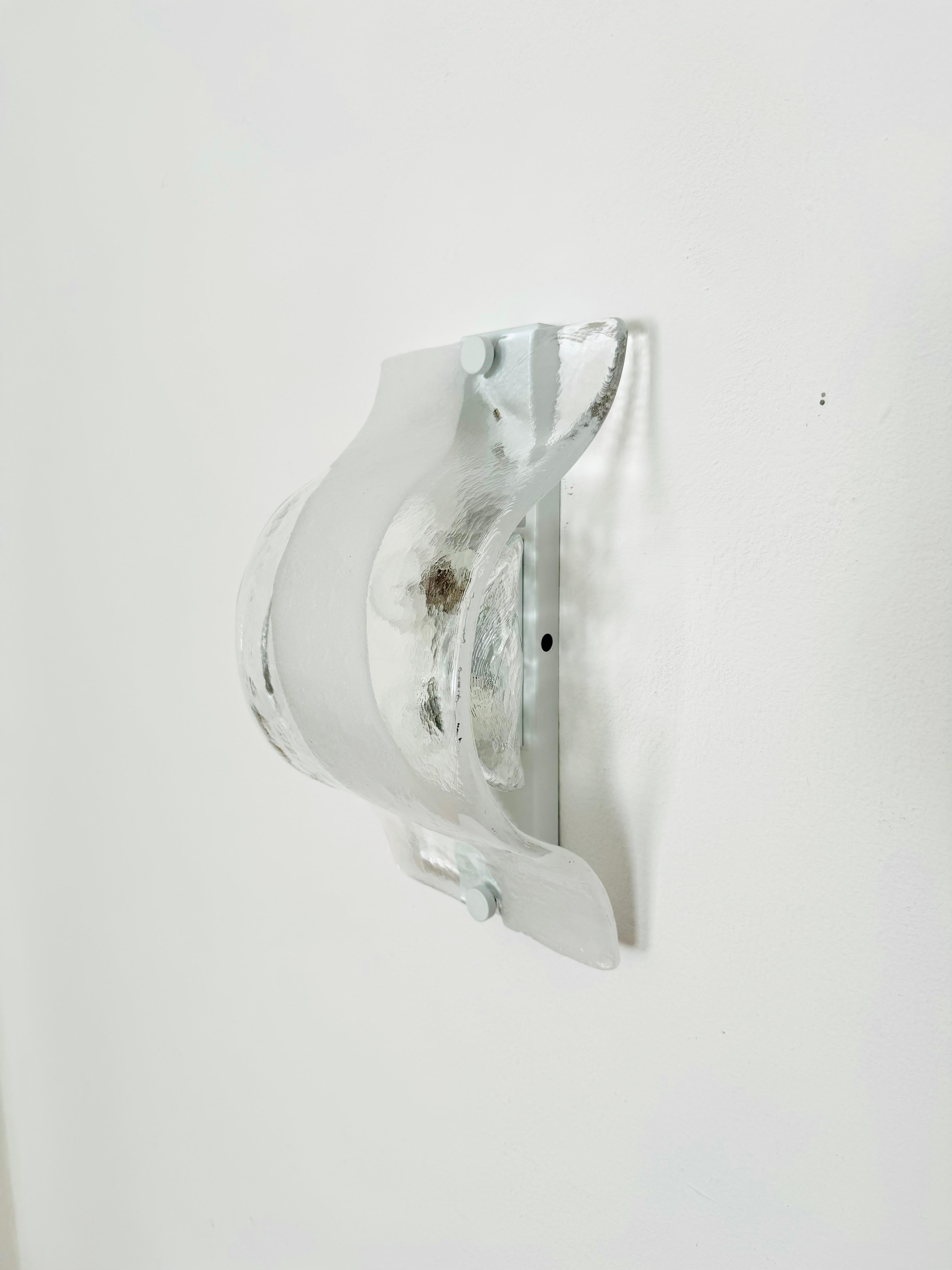 Lámpara de pared o techo de cristal de Murano de Carlo Nason para Mazzega Moderno de mediados de siglo en venta