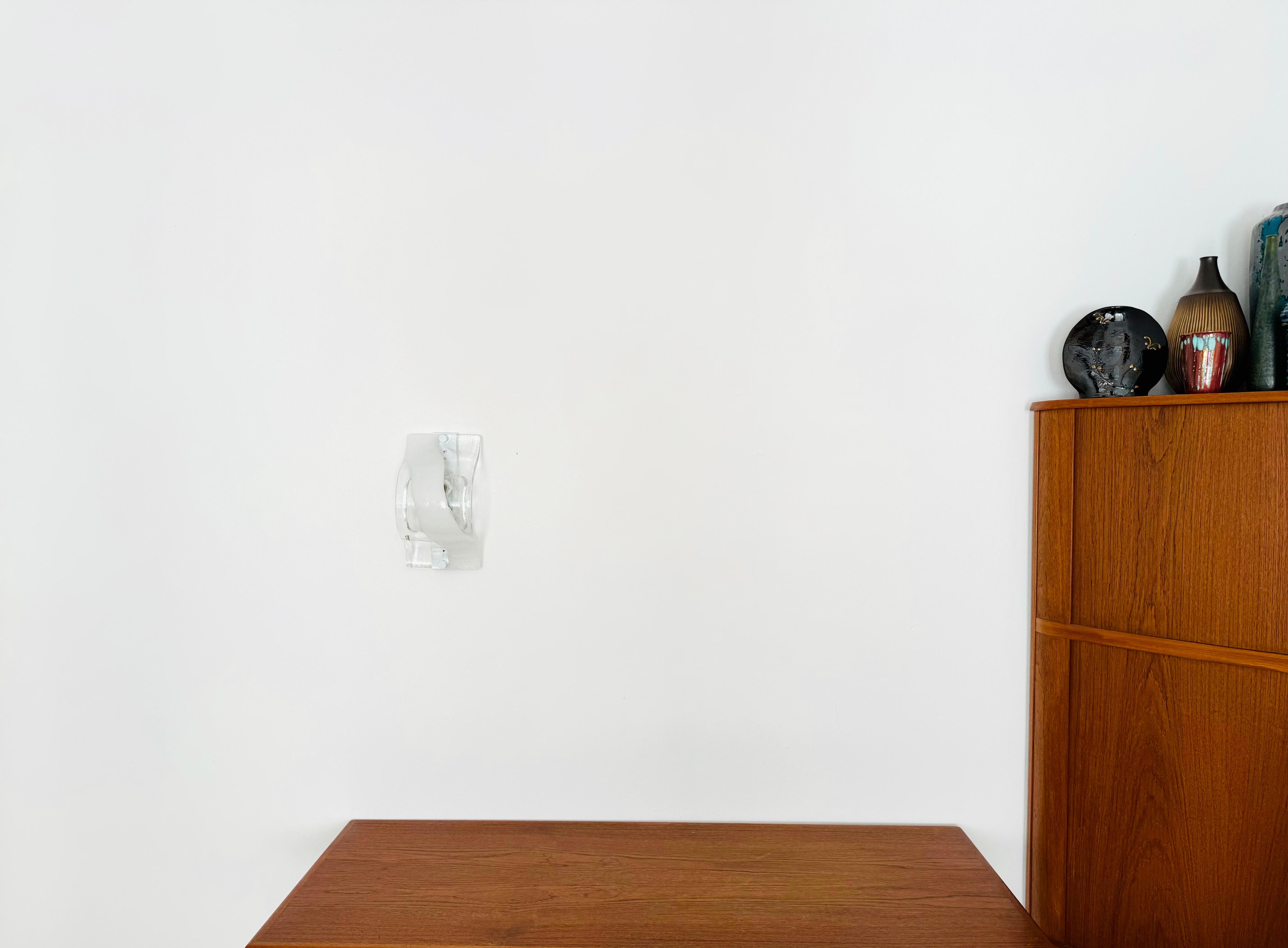 Lámpara de pared o techo de cristal de Murano de Carlo Nason para Mazzega en venta 1