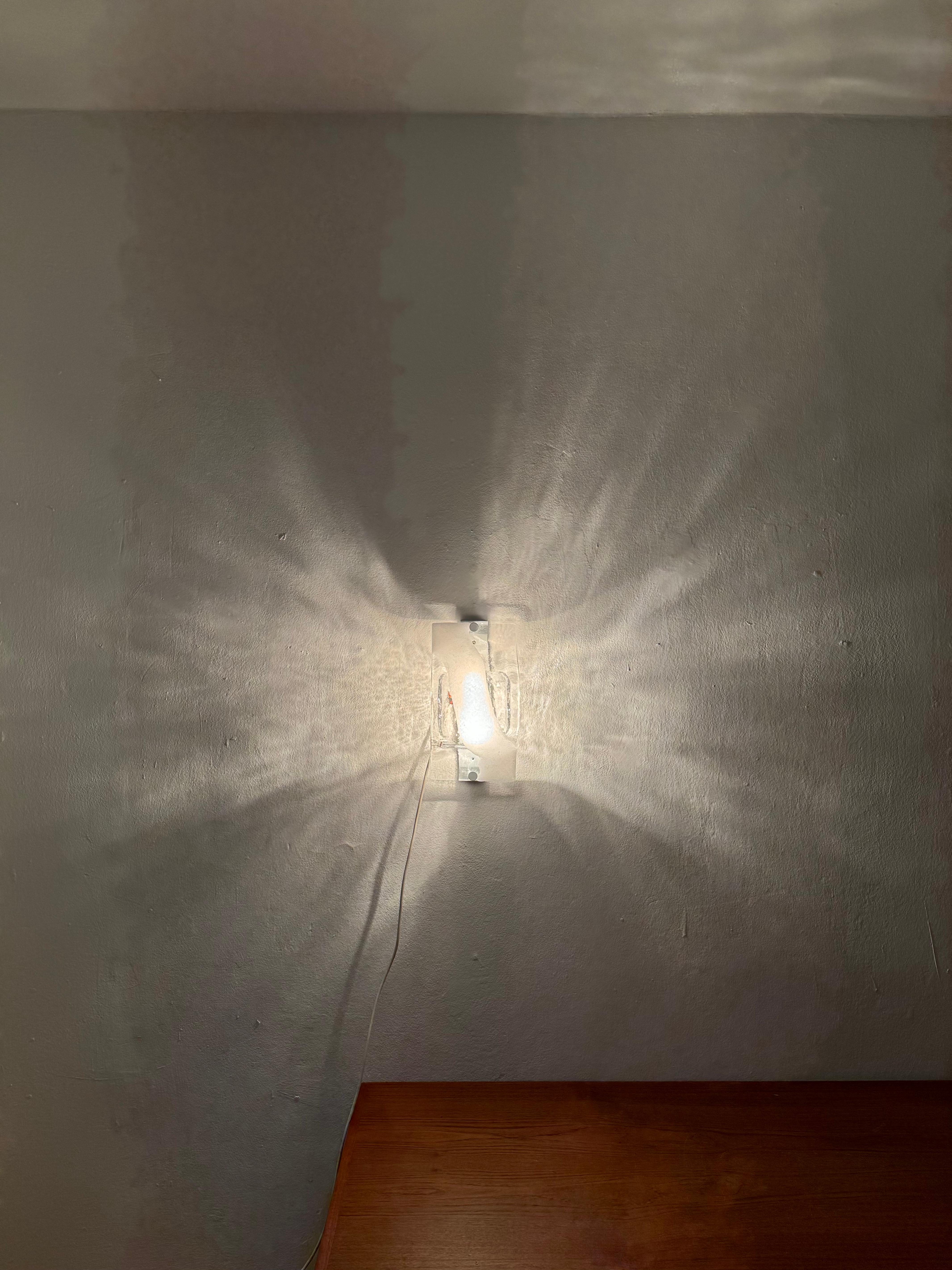 Lámpara de pared o techo de cristal de Murano de Carlo Nason para Mazzega en venta 2