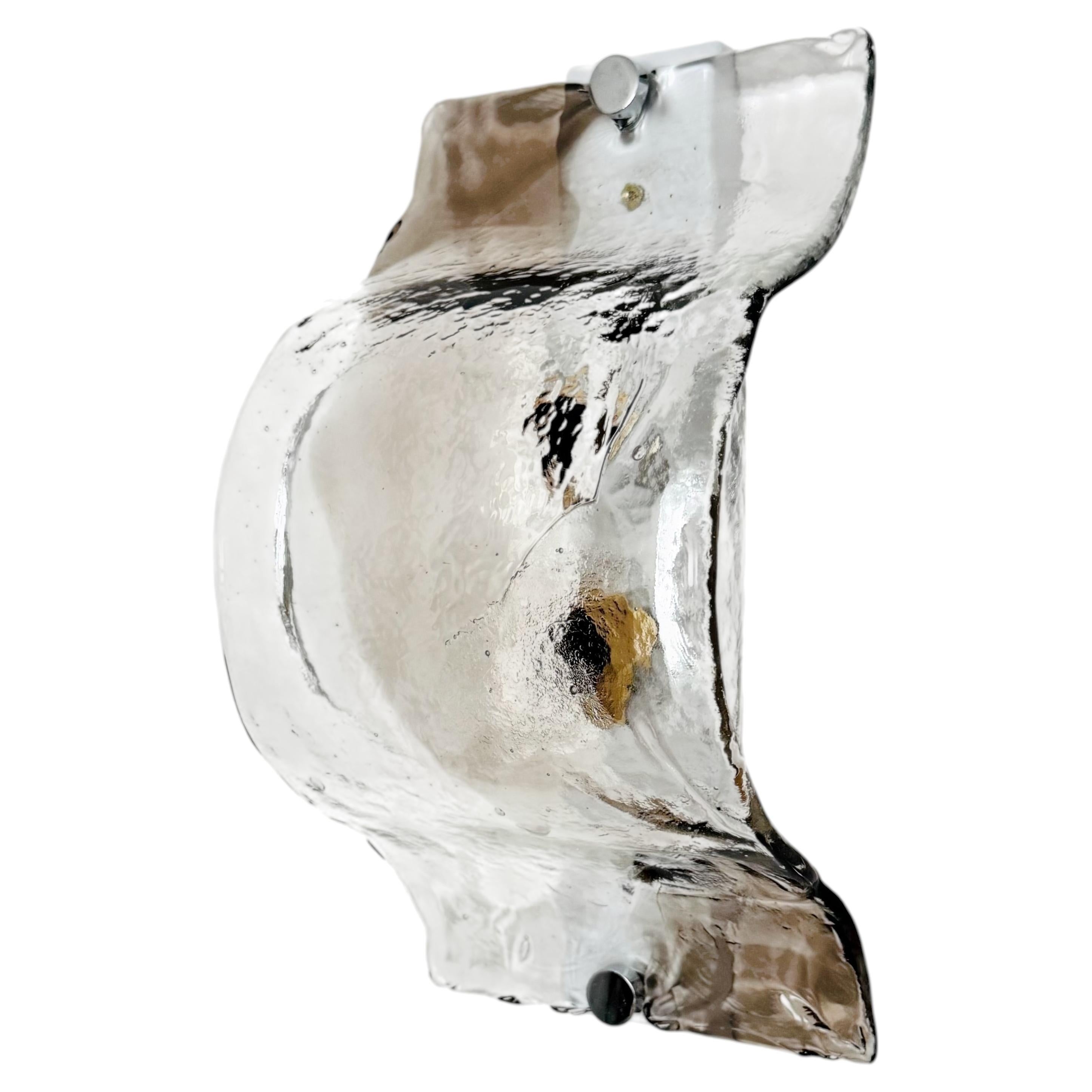 Murano Glass Wall or Ceiling Lamp by Carlo Nason for Mazzega