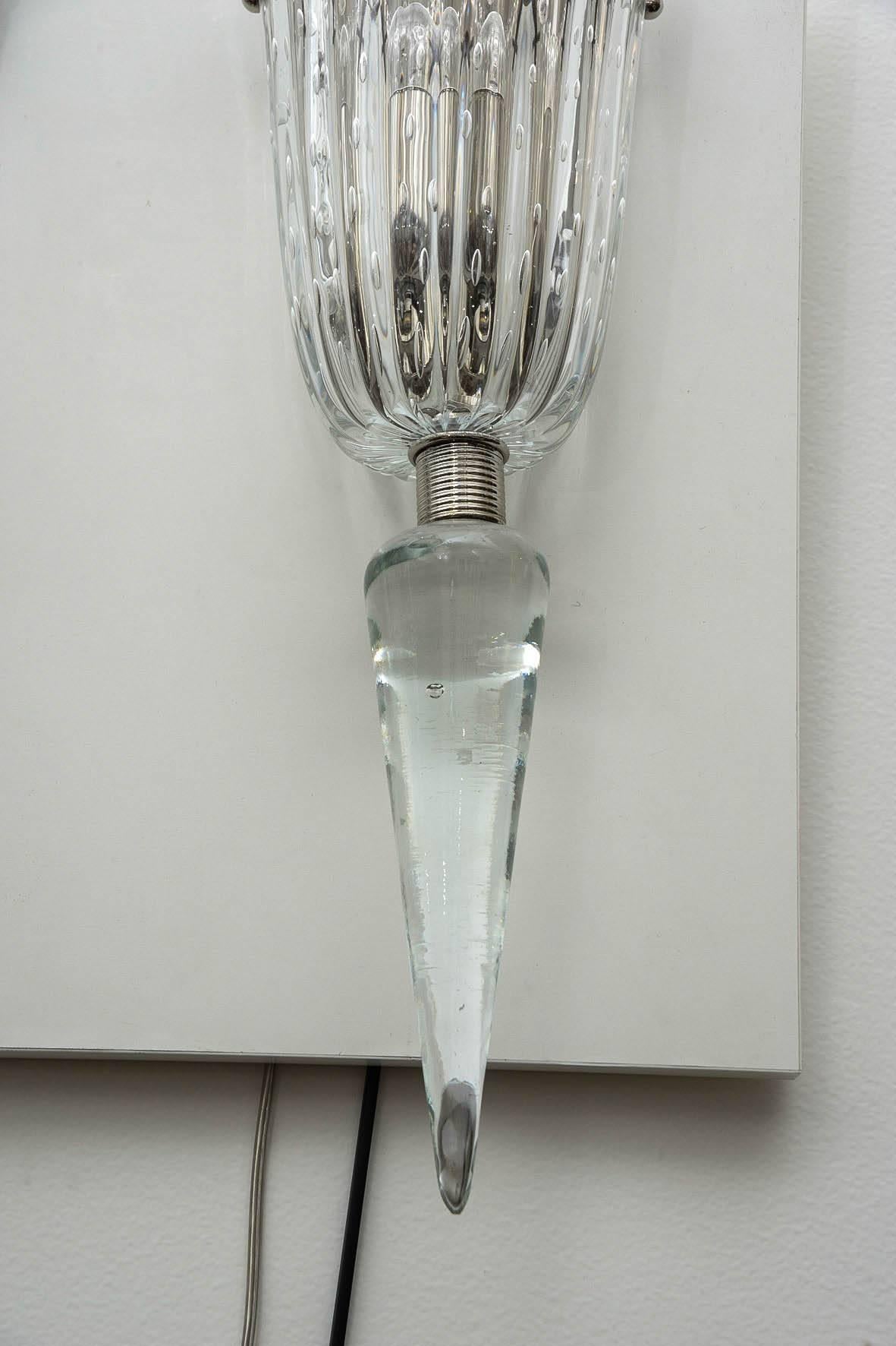Sconce in Murano translucent glass.
(One bulb)

 