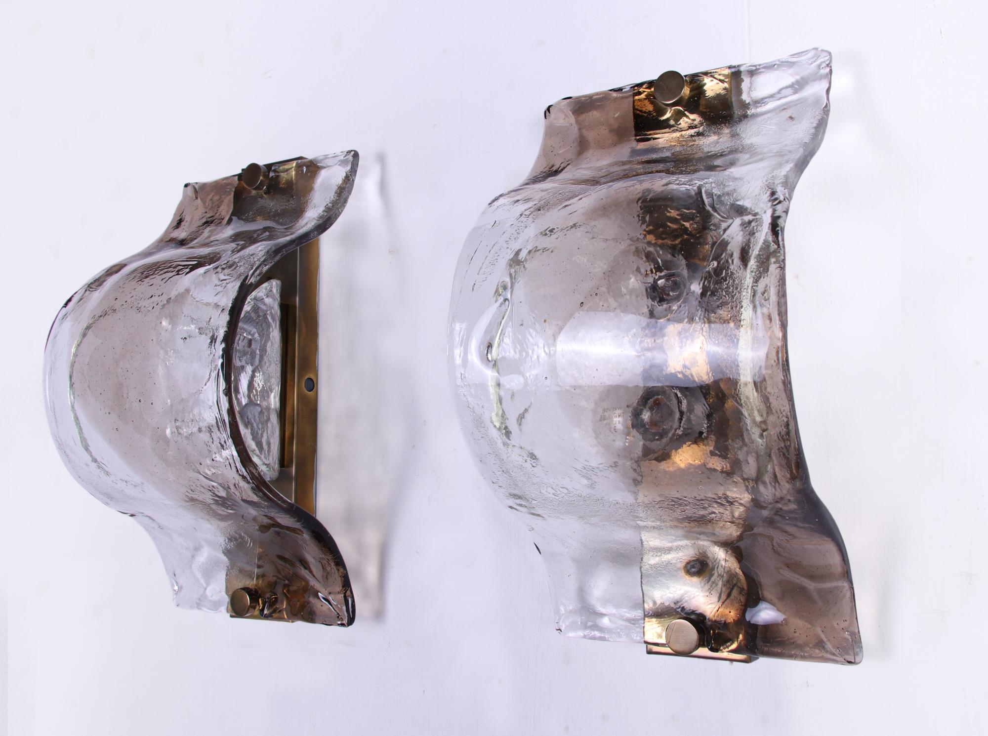 Apliques y plafones de cristal de Murano de Carlo Nason para Mazzega Italia 1960 Italiano en venta