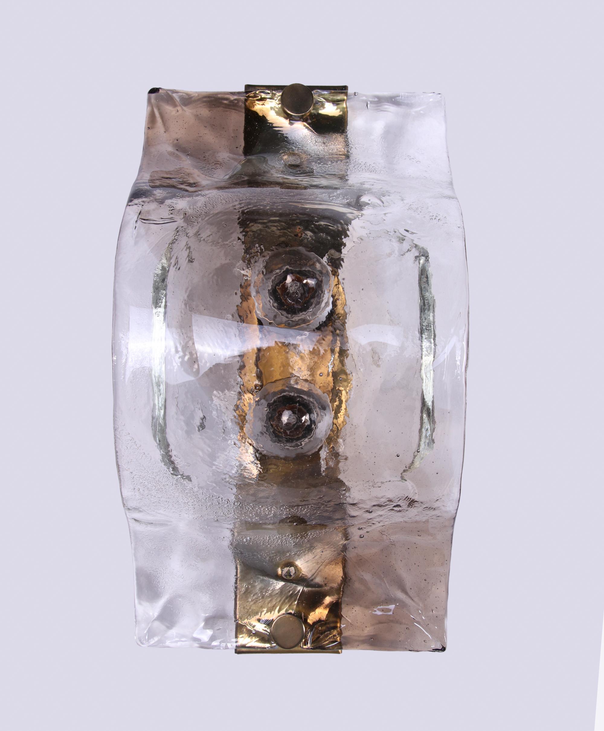 Apliques y plafones de cristal de Murano de Carlo Nason para Mazzega Italia 1960 en Bueno estado para la venta en Niederdorfelden, Hessen