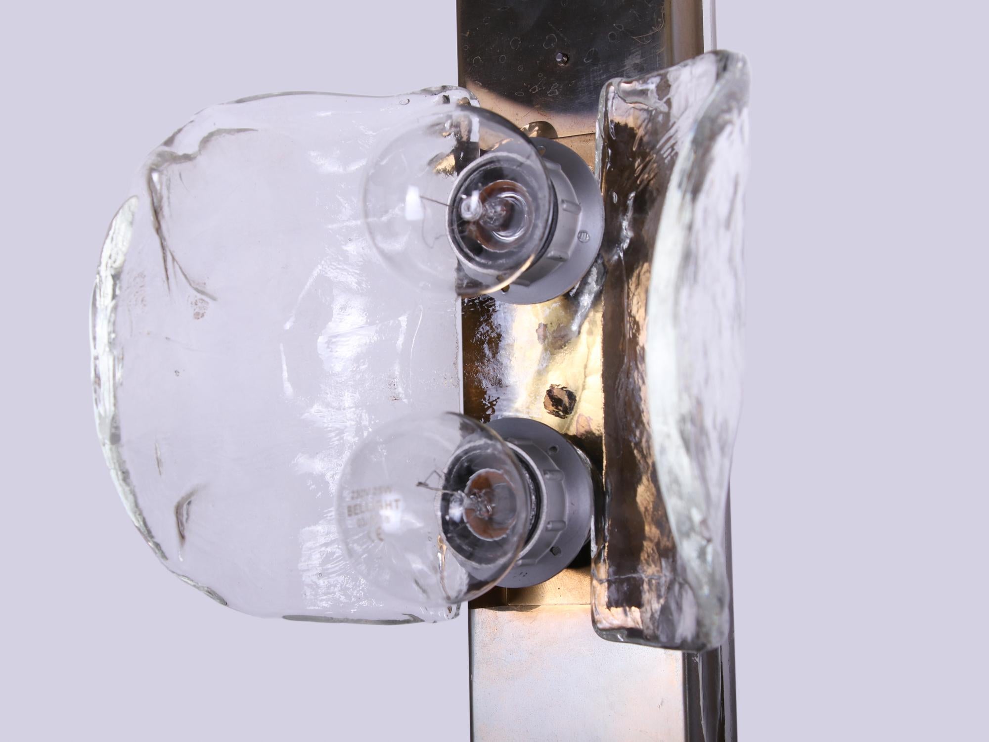 Apliques y plafones de cristal de Murano de Carlo Nason para Mazzega Italia 1960 mediados del siglo XX en venta