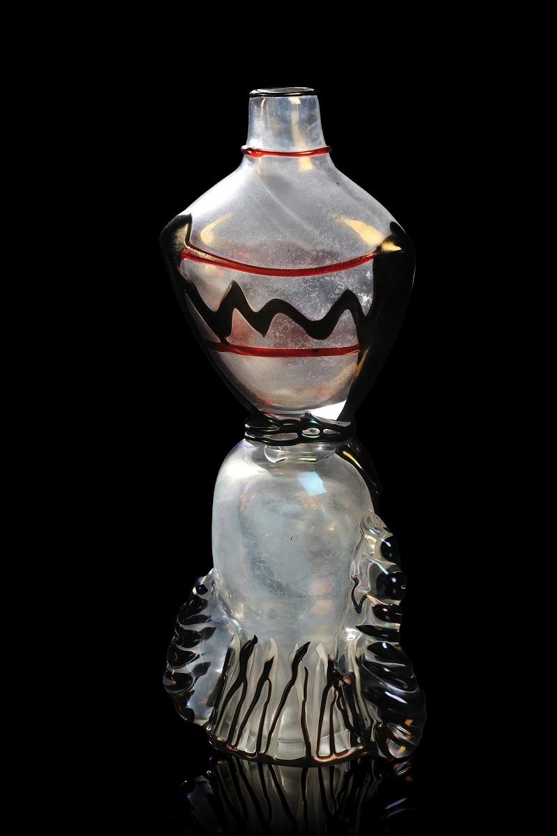 Mid-Century Modern  Ermanno Nason Murano Glass Water Bearer after Renato Guttuso Dated 1959