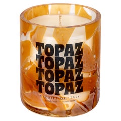 Vela topacio acuarela de cristal de Murano by Stories Of Italy