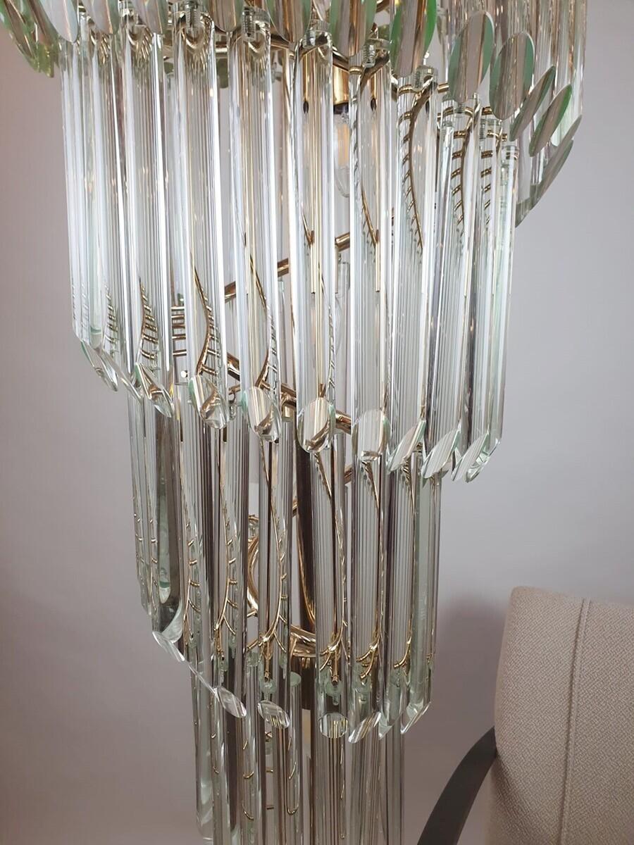 Lampadario a cascata in vetro di Murano in vendita 2